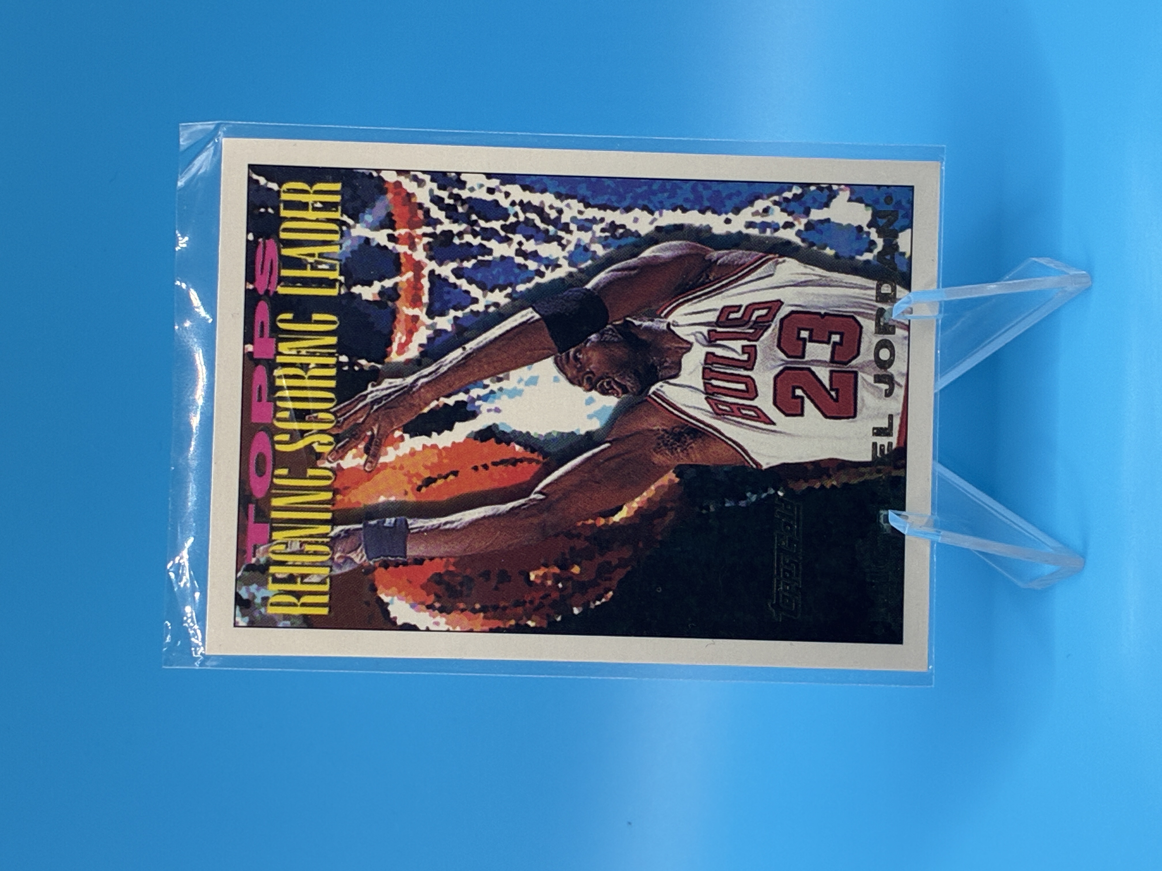 1993/1994 Topps Gold Michael Jordan Reigning Scoring Leader #384 Chicago Bulls – Vorderseite