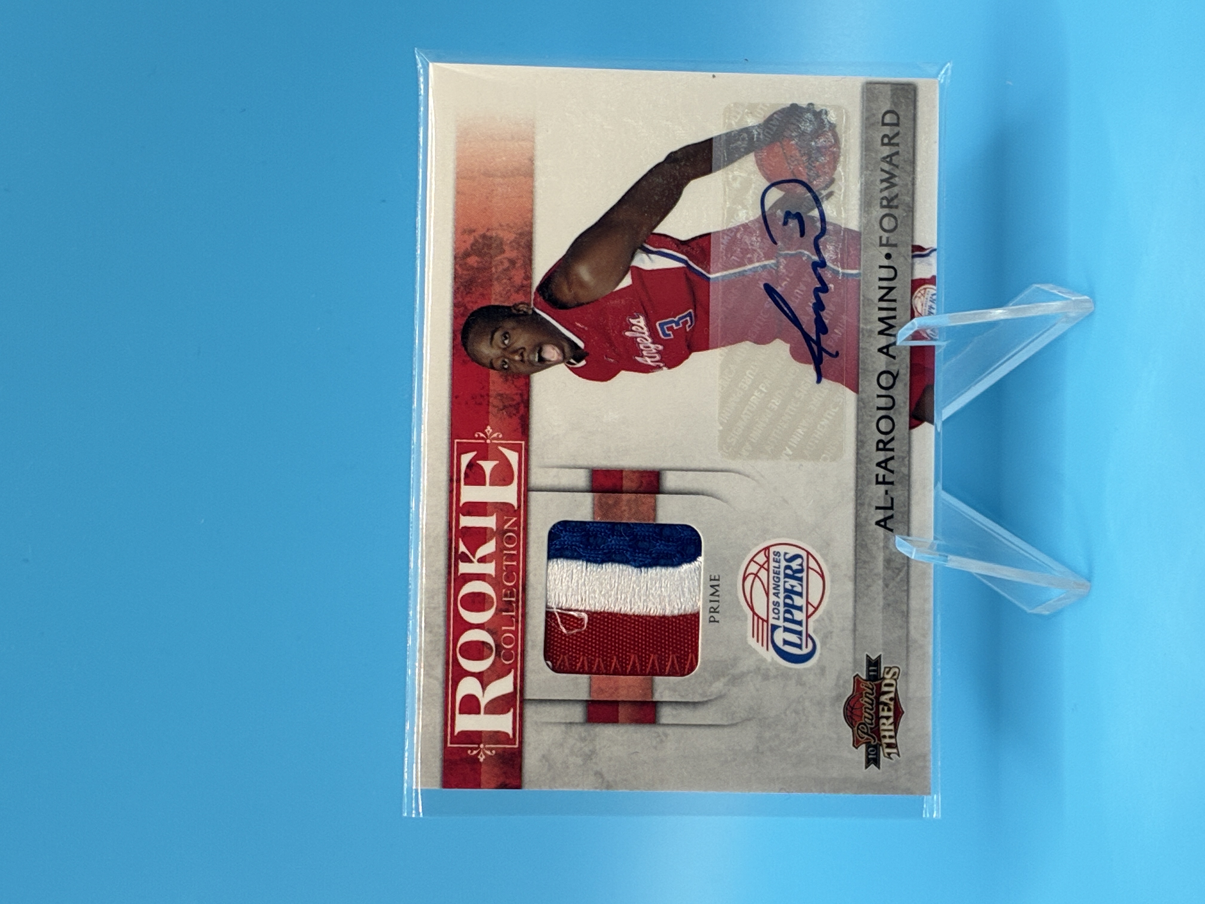 2010/2011 Panini Threads Al-Farouq Aminu Rookie Collection 03/25 #8 Los Angeles Clippers – Vorderseite
