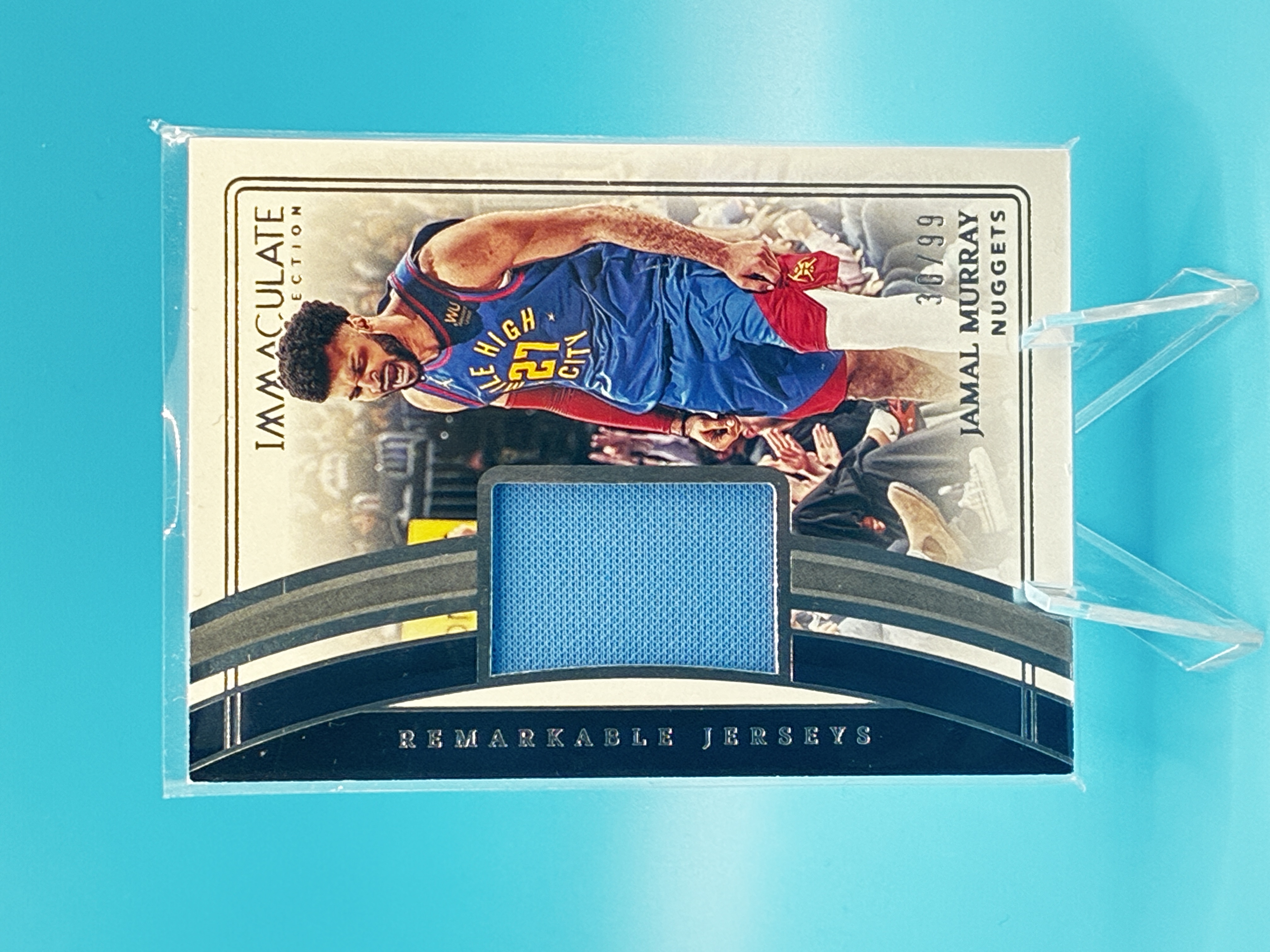 2022/2023 Panini Immaculate Collection Jamal Murray Remarkable Jerseys 30/99 #RJ-JN Denver Nuggets – Vorderseite