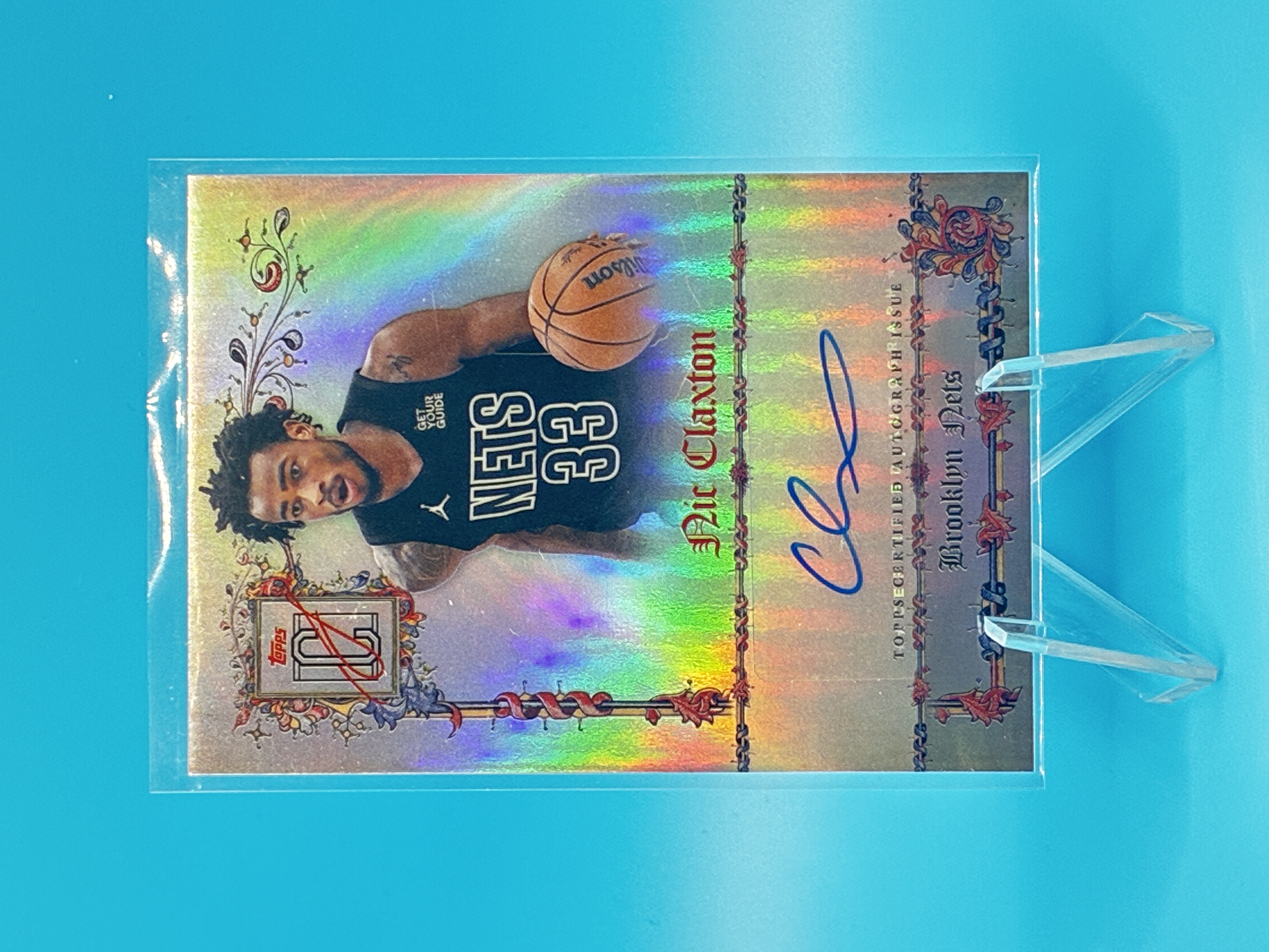 2025/2026 Topps Signature Class Basketball Nic Claxton Manuscripts #MS-NC Brooklyn Nets – Vorderseite
