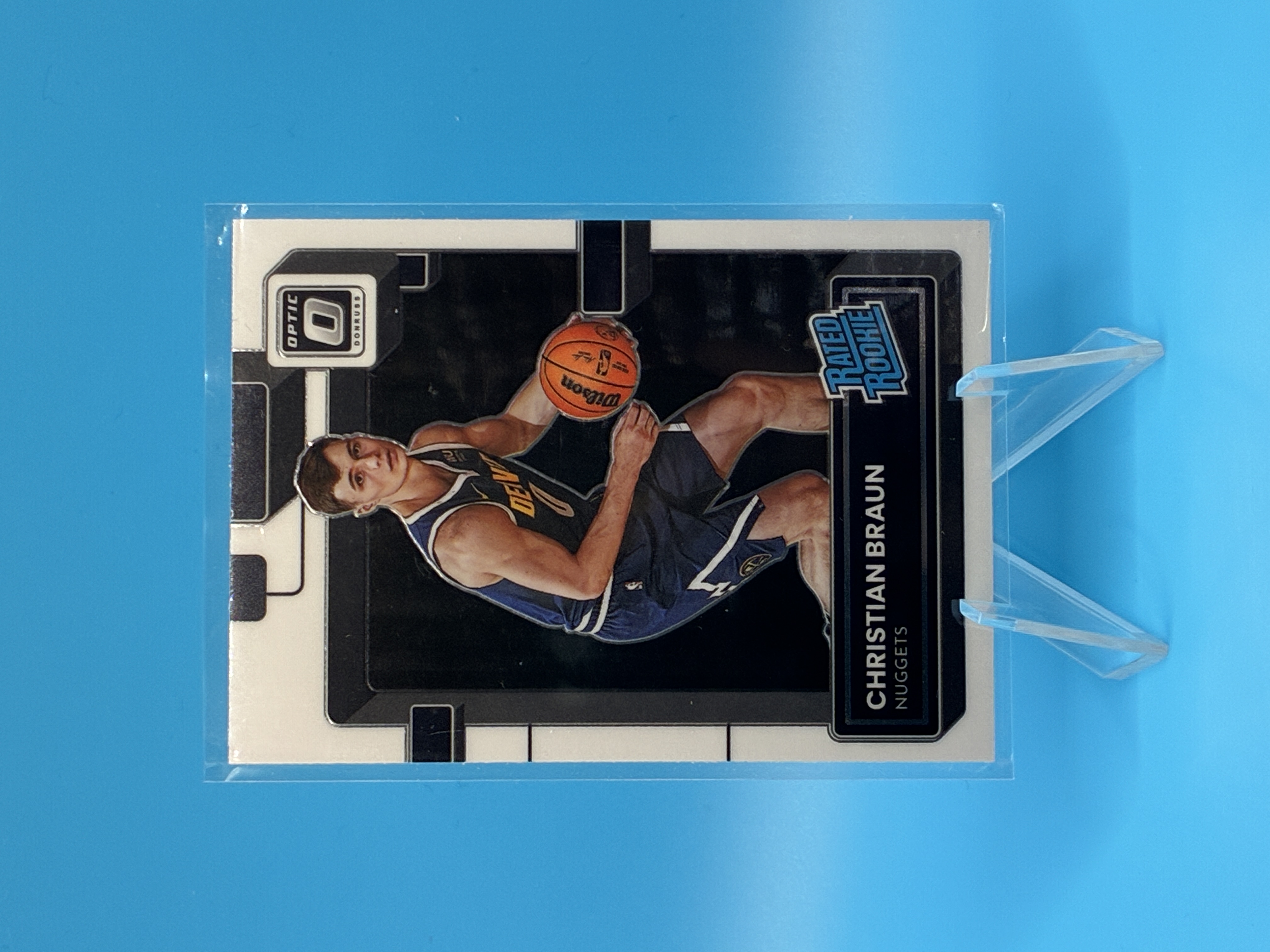 2022/2023 Panini Donruss Optic Christian Braun Rated Rookie #238 Denver Nuggets – Vorderseite