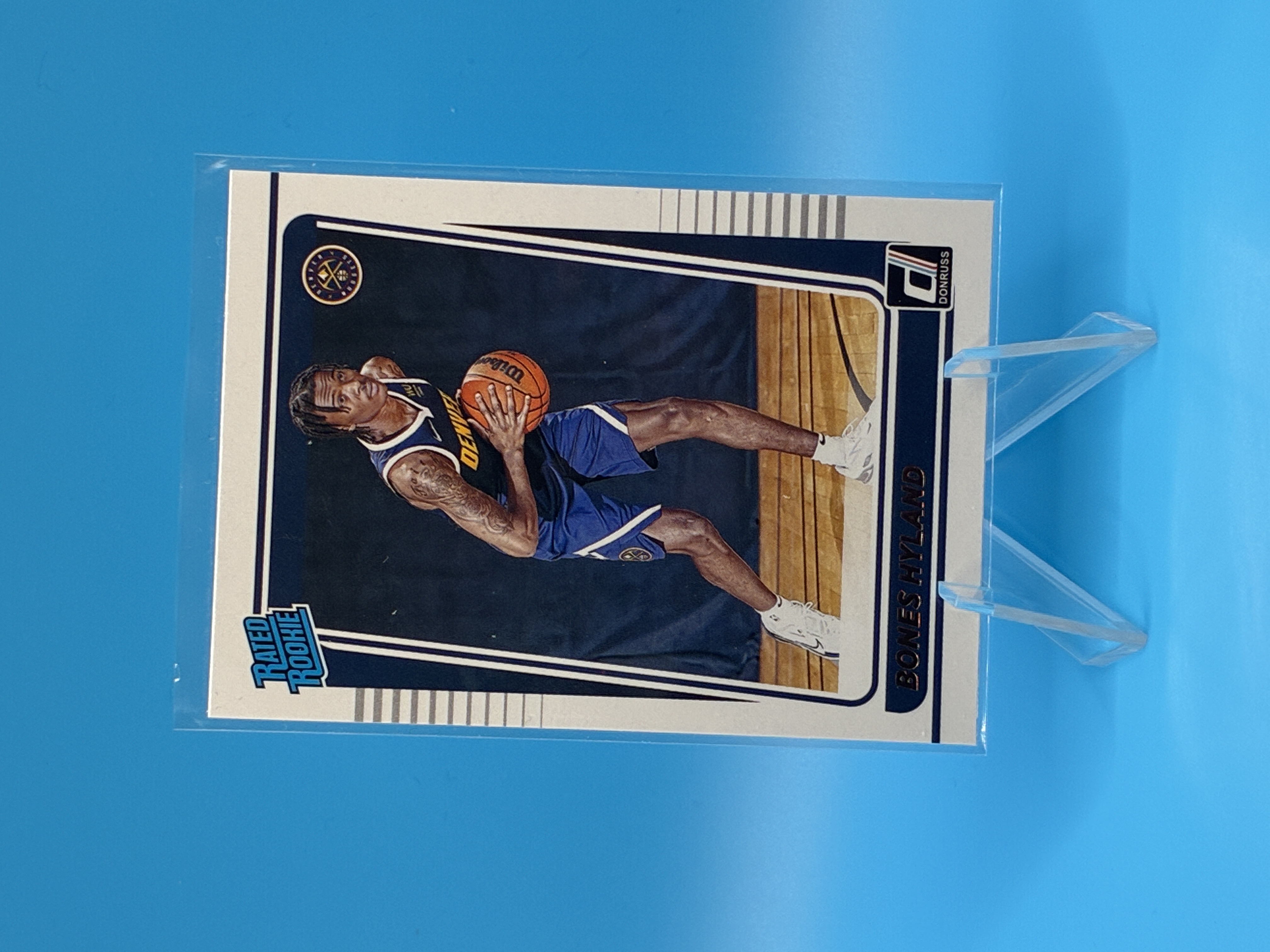 2021/2022 Panini Donruss Bones Hyland Rated Rookie #244 Denver Nuggets – Vorderseite