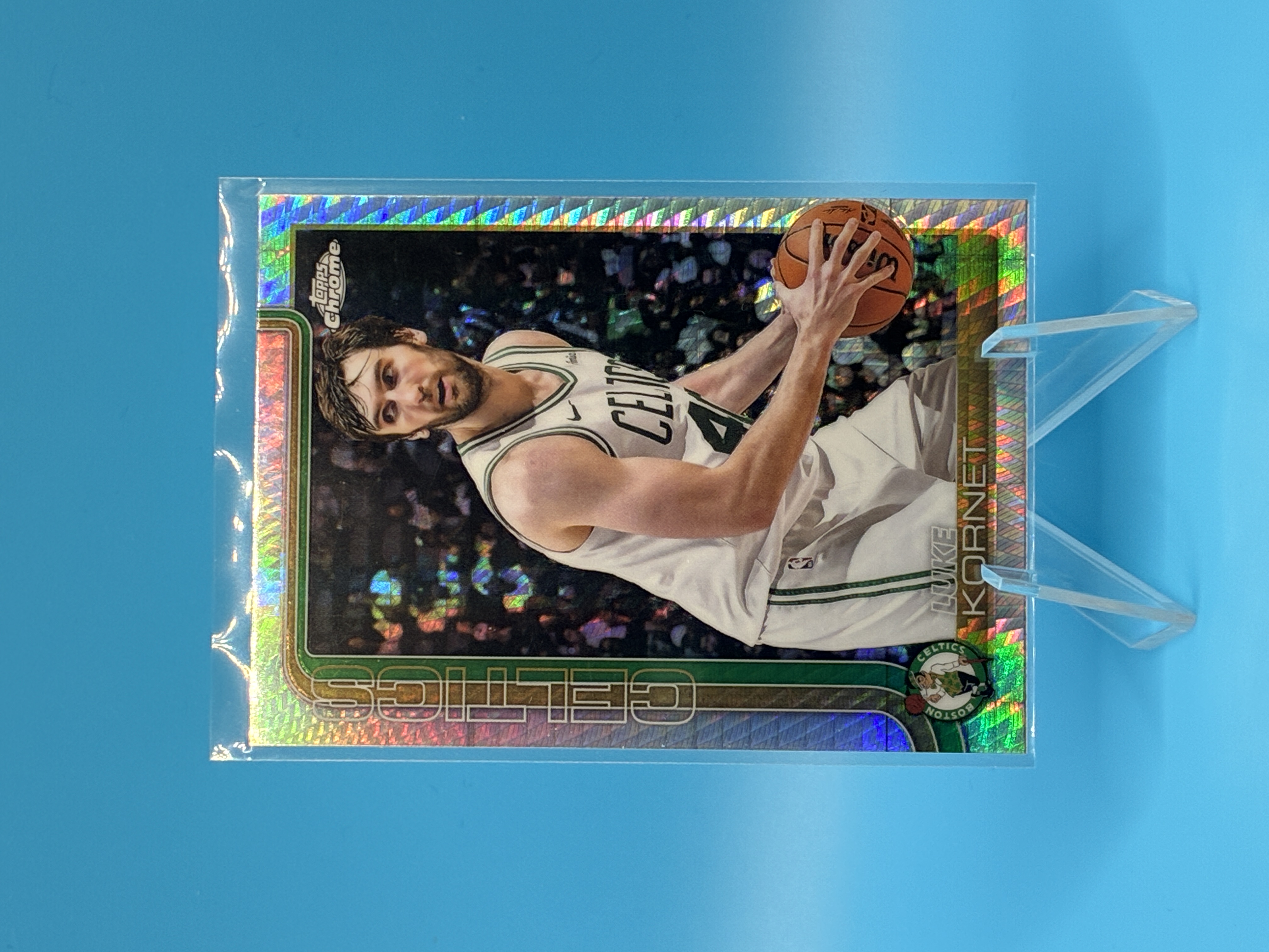 2024/2025 Topps Chrome Luke Kornet Prism Refractor #37 Boston Celtics – Vorderseite