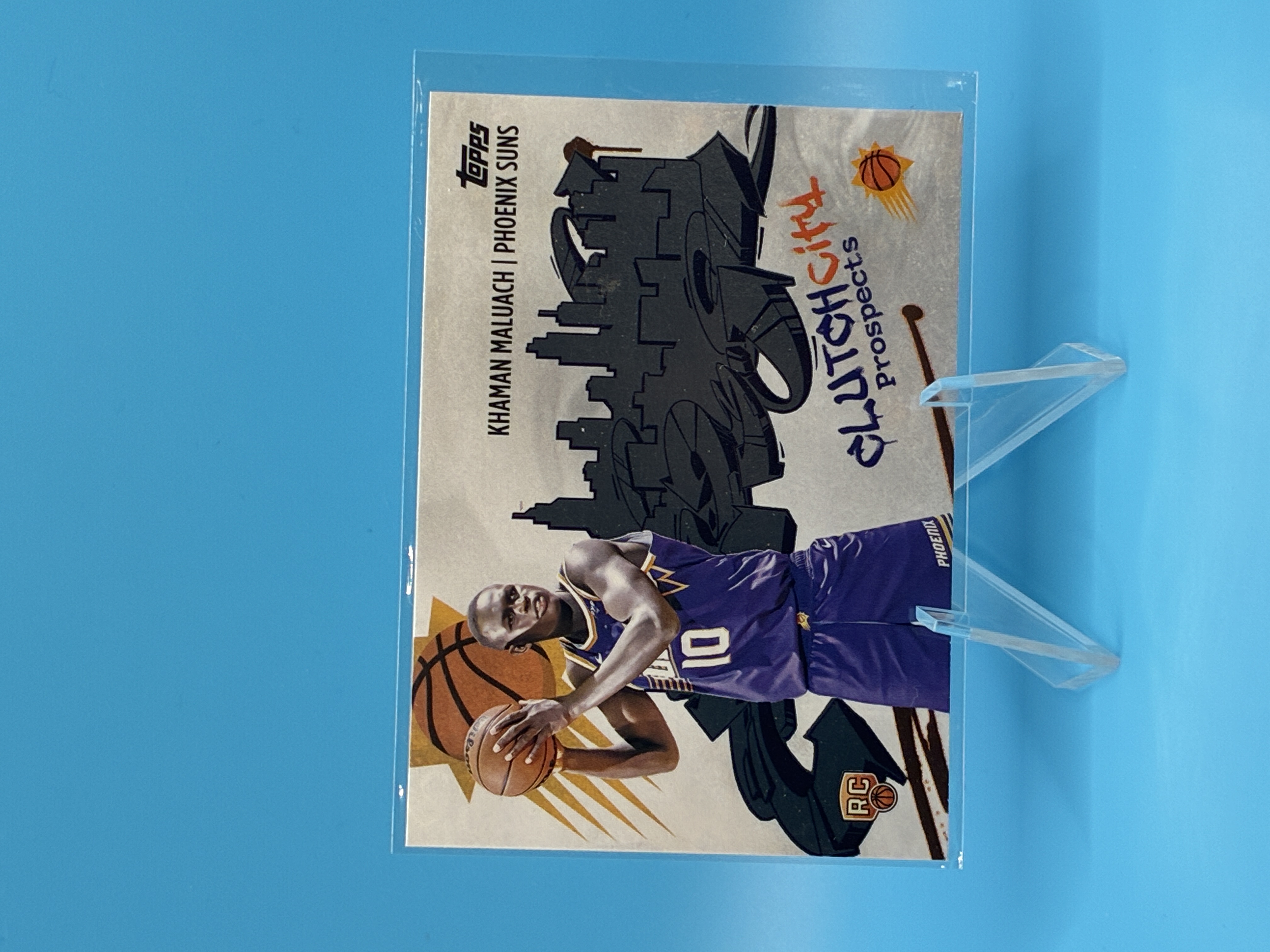 2024/2025 Topps Flagship Khaman Maluach Clutch City Prospects #C-10 Phoenix Suns – Vorderseite