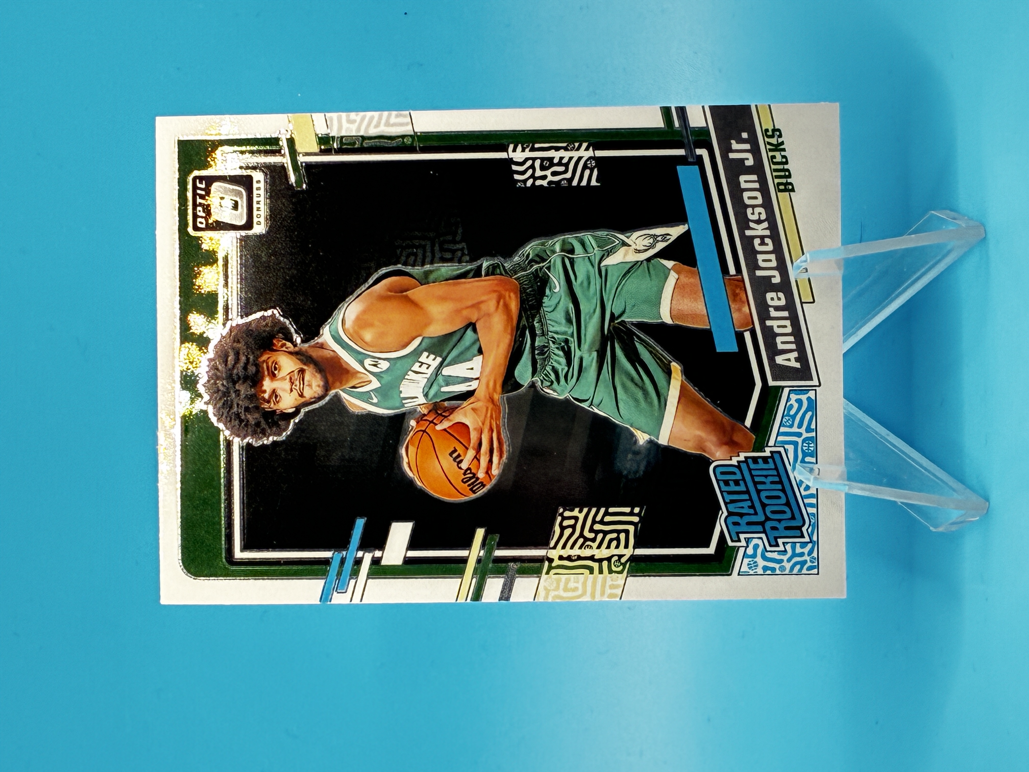 2023/2024 Panini Donruss Optic Andre Jackson Jr. Rated Rookie #249 Milwaukee Bucks – Vorderseite