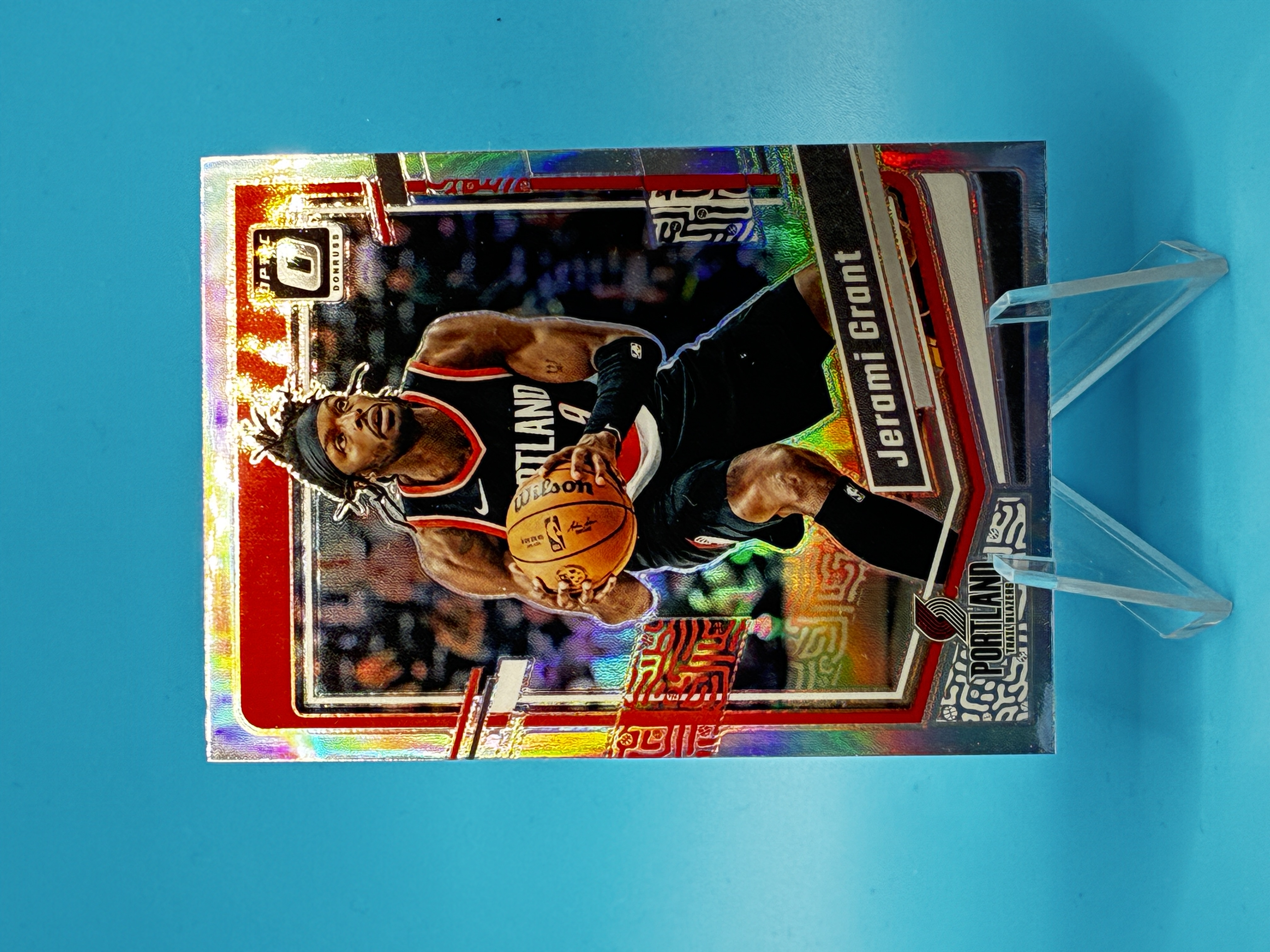 2023/2024 Panini Donruss Optic Jerami Grant Holo #63 Portland Trail Blazers – Vorderseite