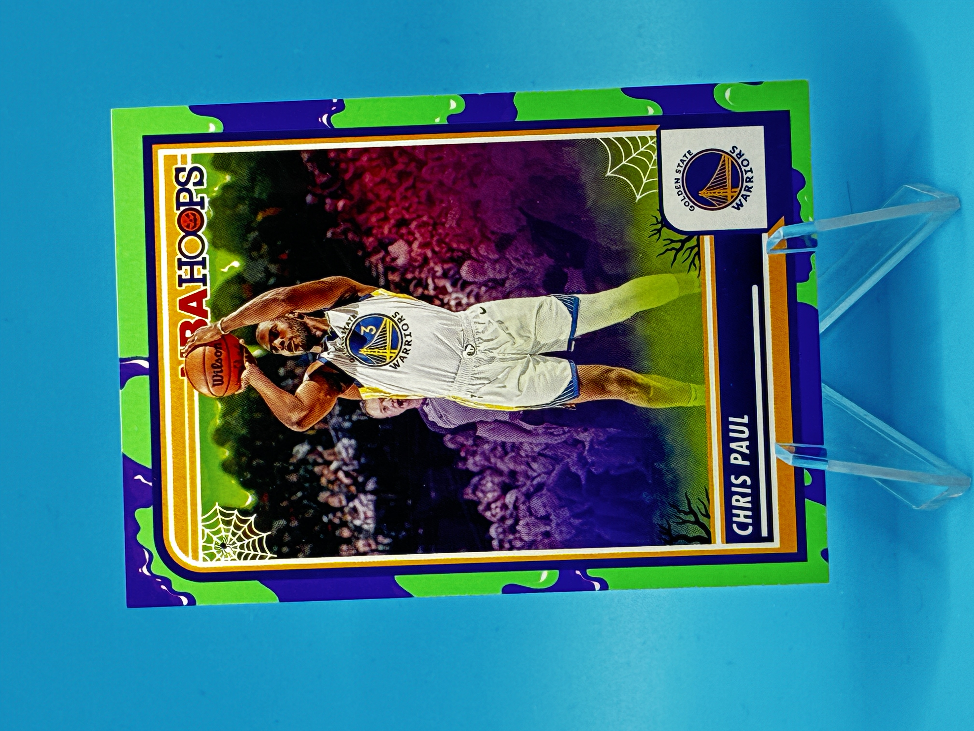 2023/2024 Panini Haunted Hoops Chris Paul Slime #134 Golden State Warriors – Vorderseite