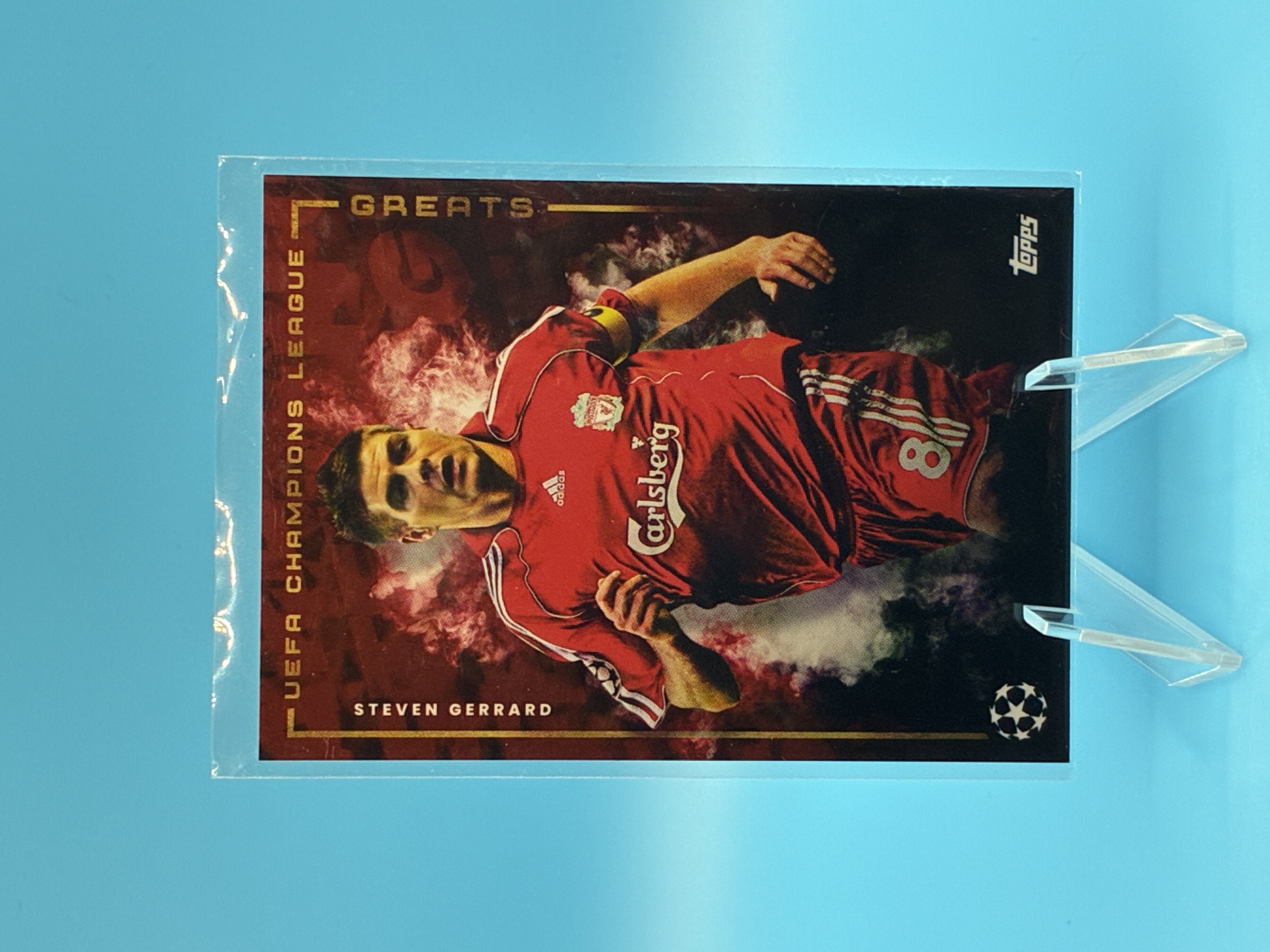 2022 Topps Mourinho Steven Gerrard UCL Liverpool FC – Vorderseite