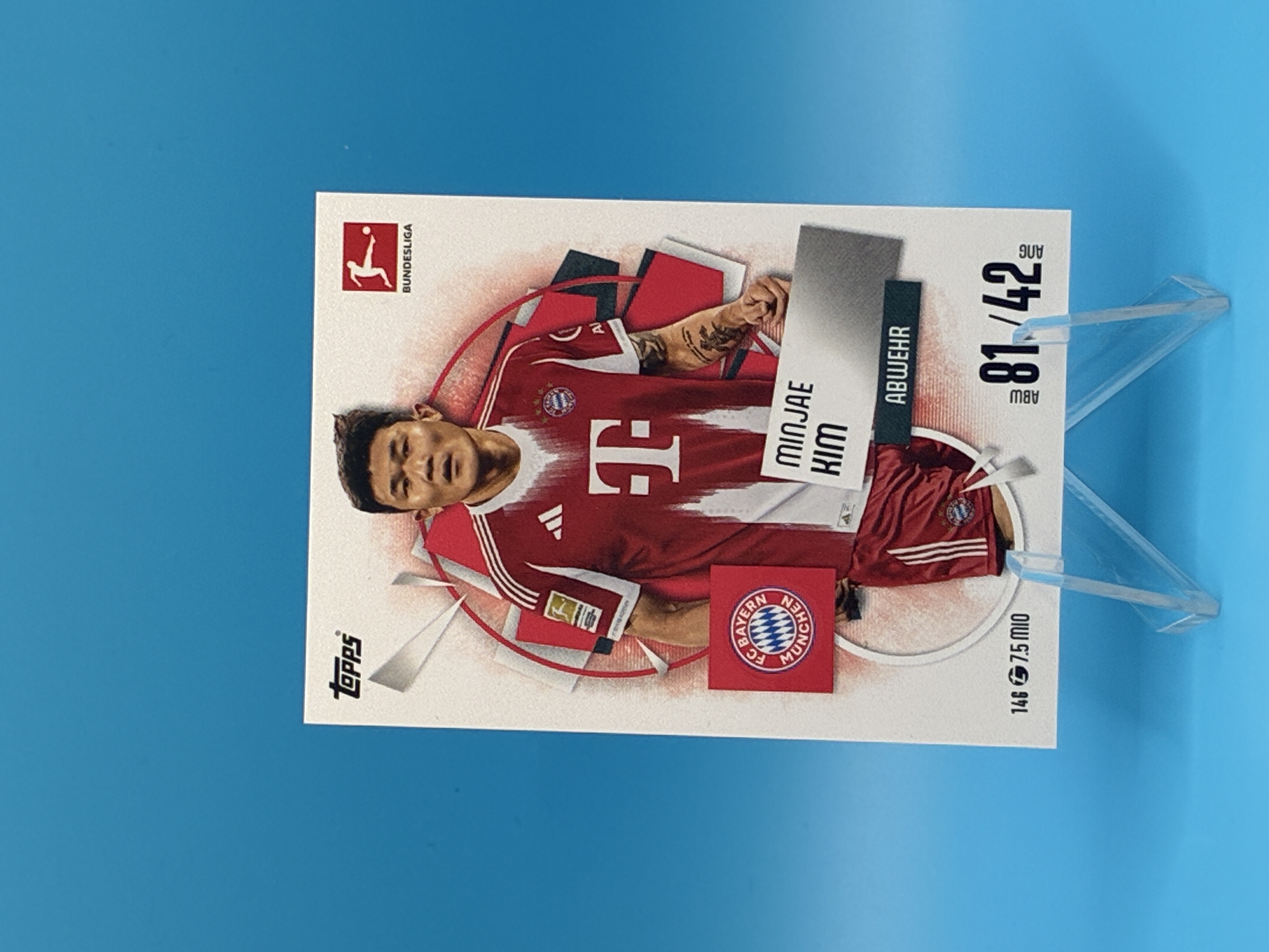 2025/2026 Topps Match Attax Minjae Kim #146 FC Bayern München – Vorderseite