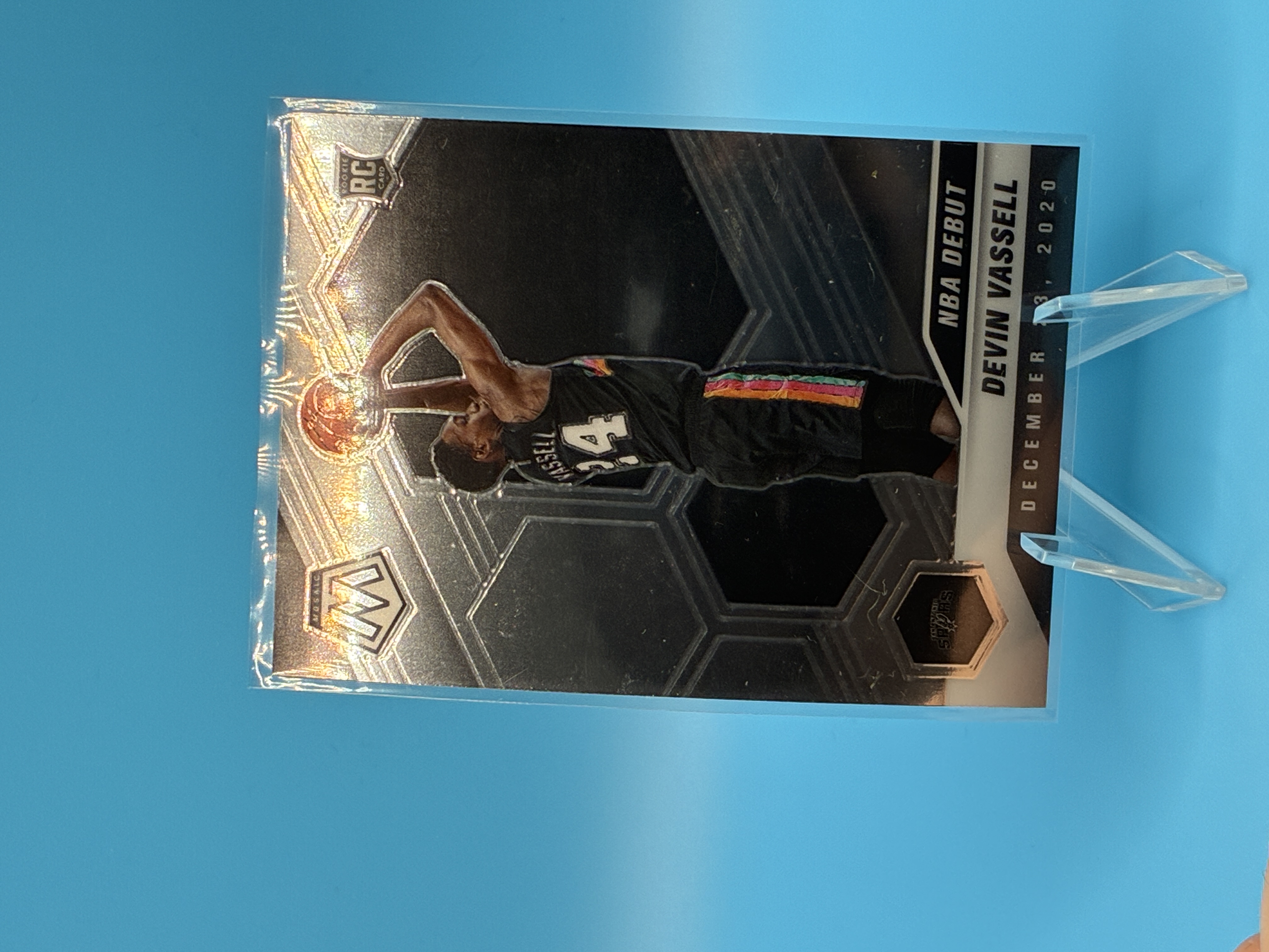 2020/2021 Panini Mosaic Devin Vassell NBA Debut #278 San Antonio Spurs – Vorderseite