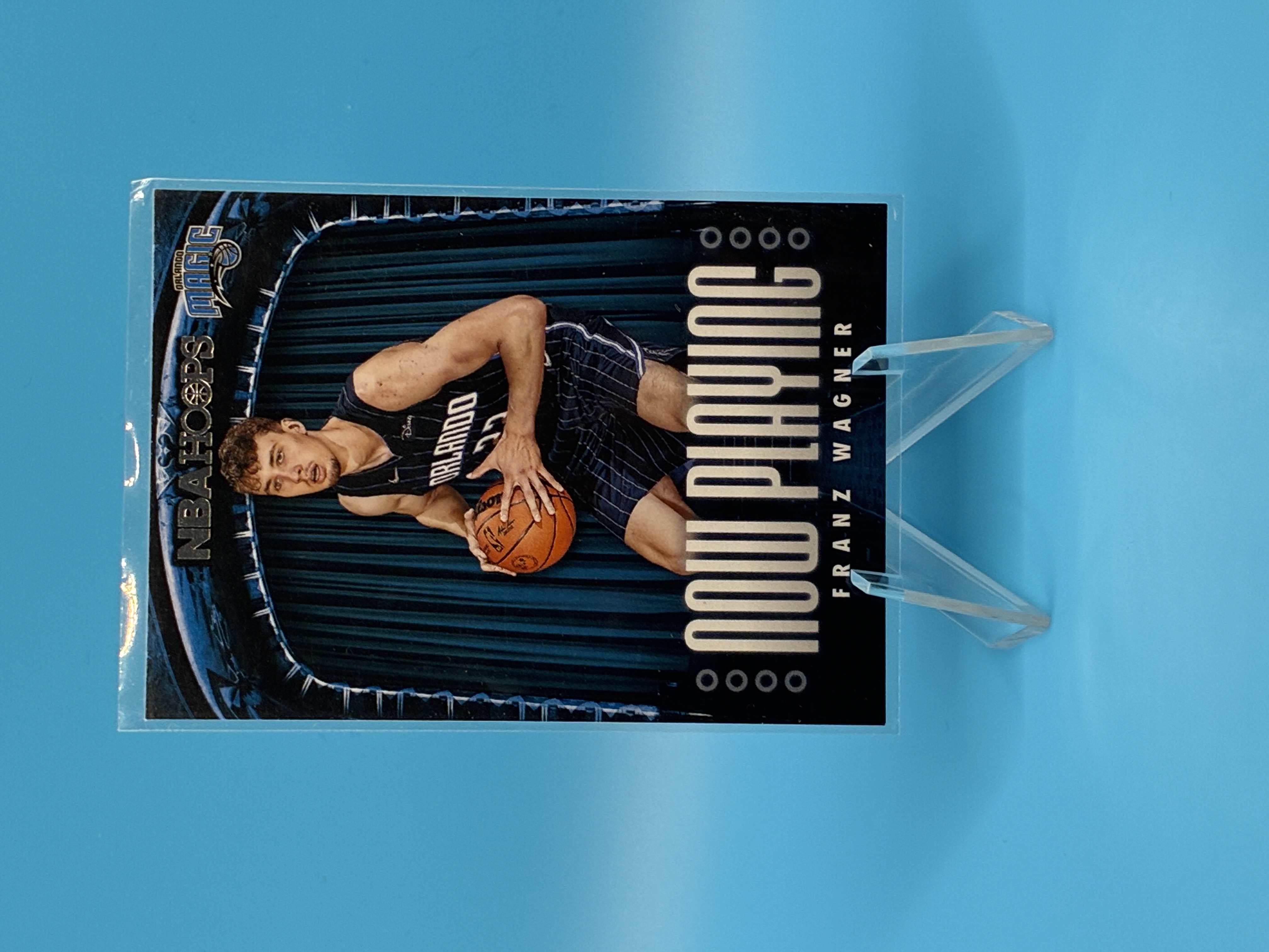 2021/2022 Panini Hoops Franz Wagner Now Playing #8 Orlando Magic – Vorderseite