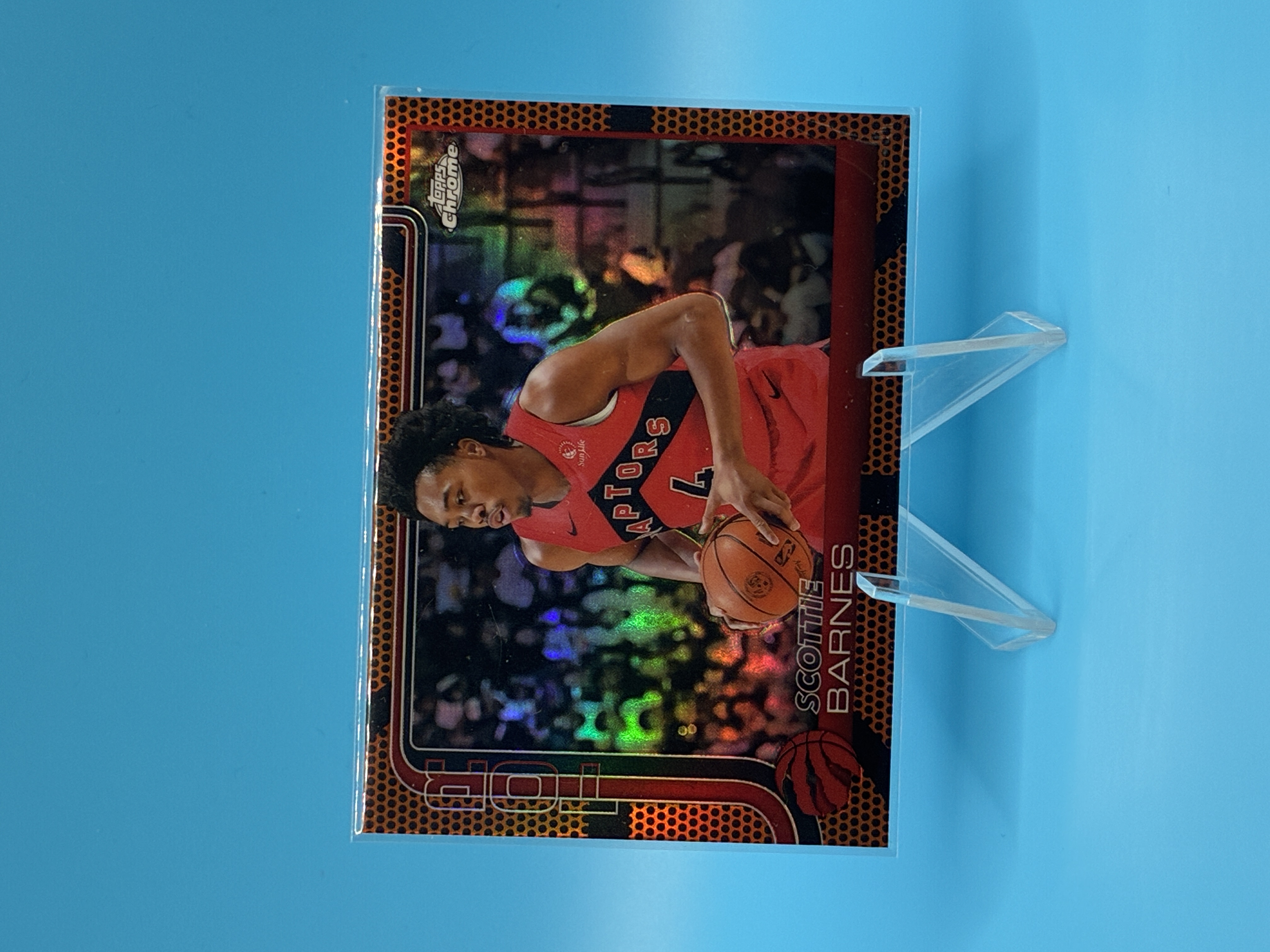 2024/2025 Topps Chrome Scottie Barnes Basketball Refractor #203 Toronto Raptors – Vorderseite