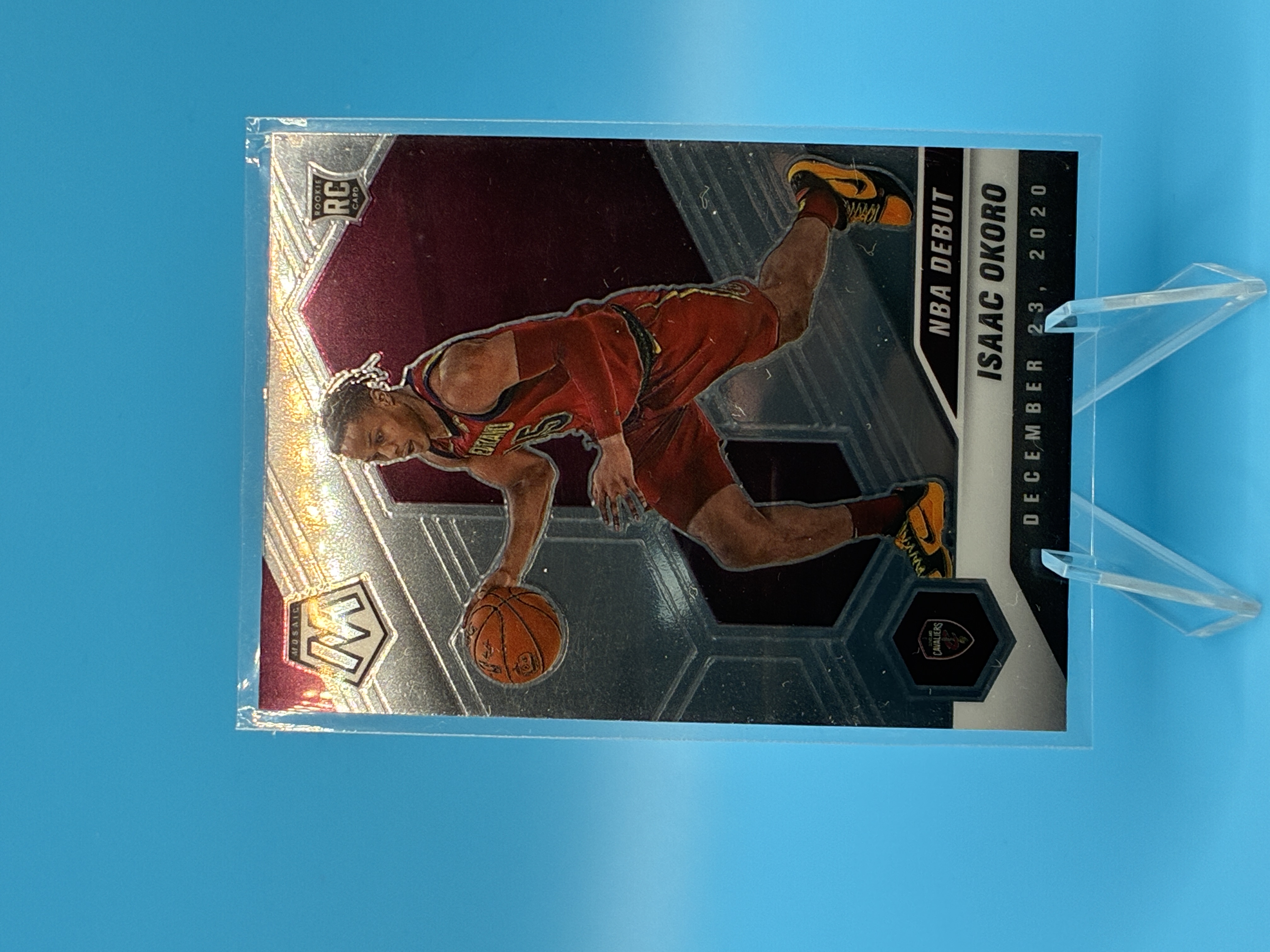 2020/2021 Panini Mosaic Isaac Okoro NBA Debut #271 Cleveland Cavaliers – Vorderseite