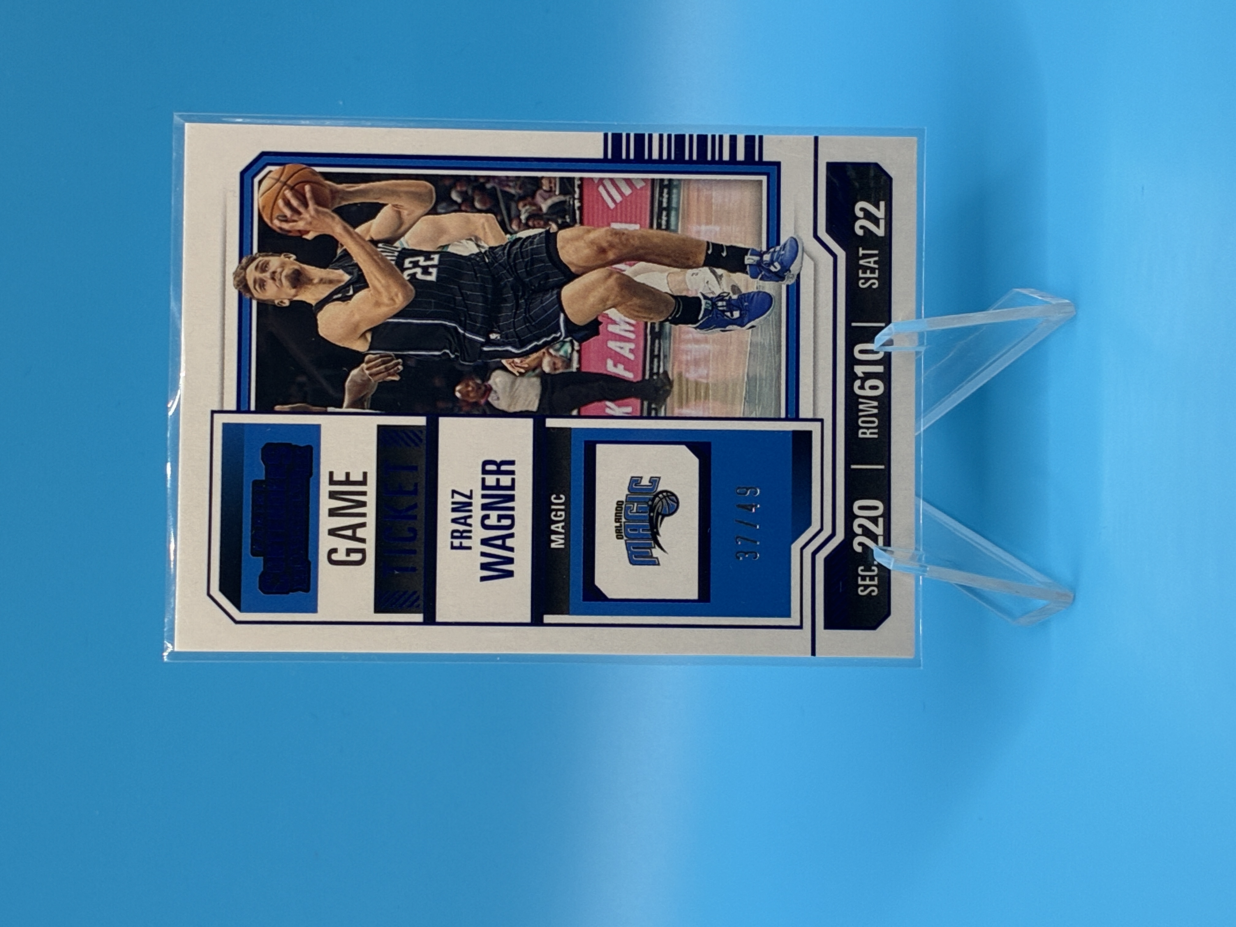 2023/2024 Panini Contenders Basketball Franz Wagner Game Ticket 37/49 #97 Orlando Magic – Vorderseite