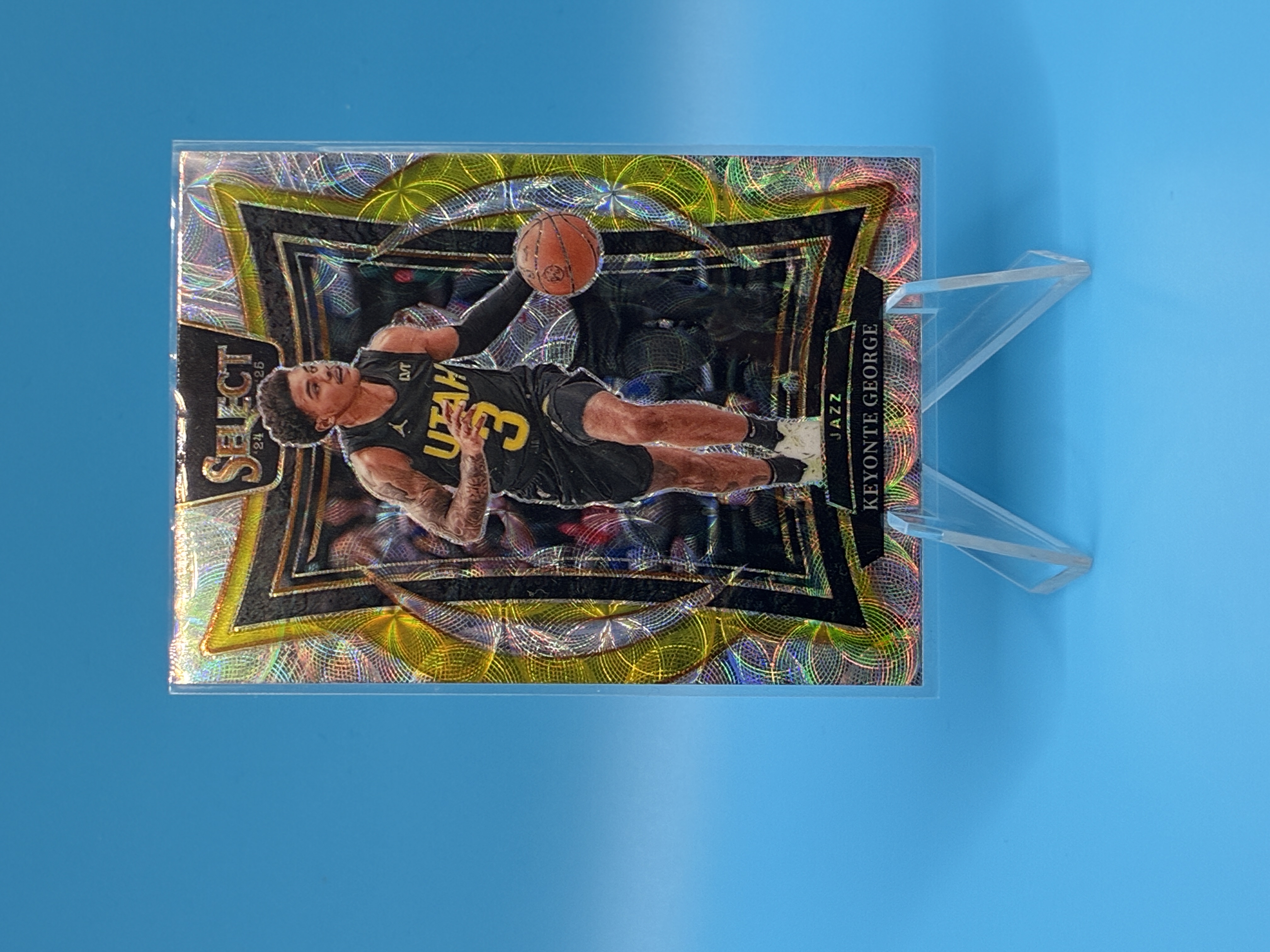 2024/2025 Panini Select Keyonte George Raywave #49 Utah Jazz – Vorderseite