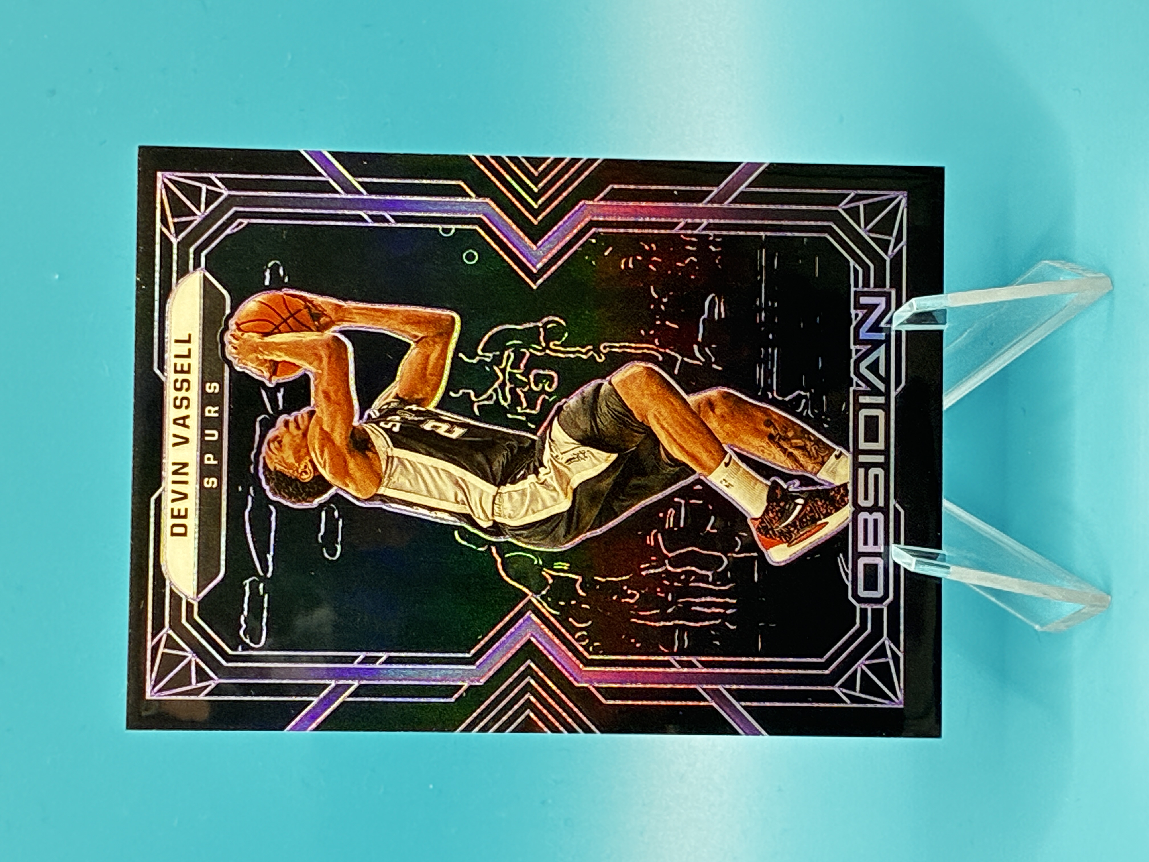 2021/2022 Panini Obsidian Devin Vassell Black 32/99 #31 San Antonio Spurs – Vorderseite