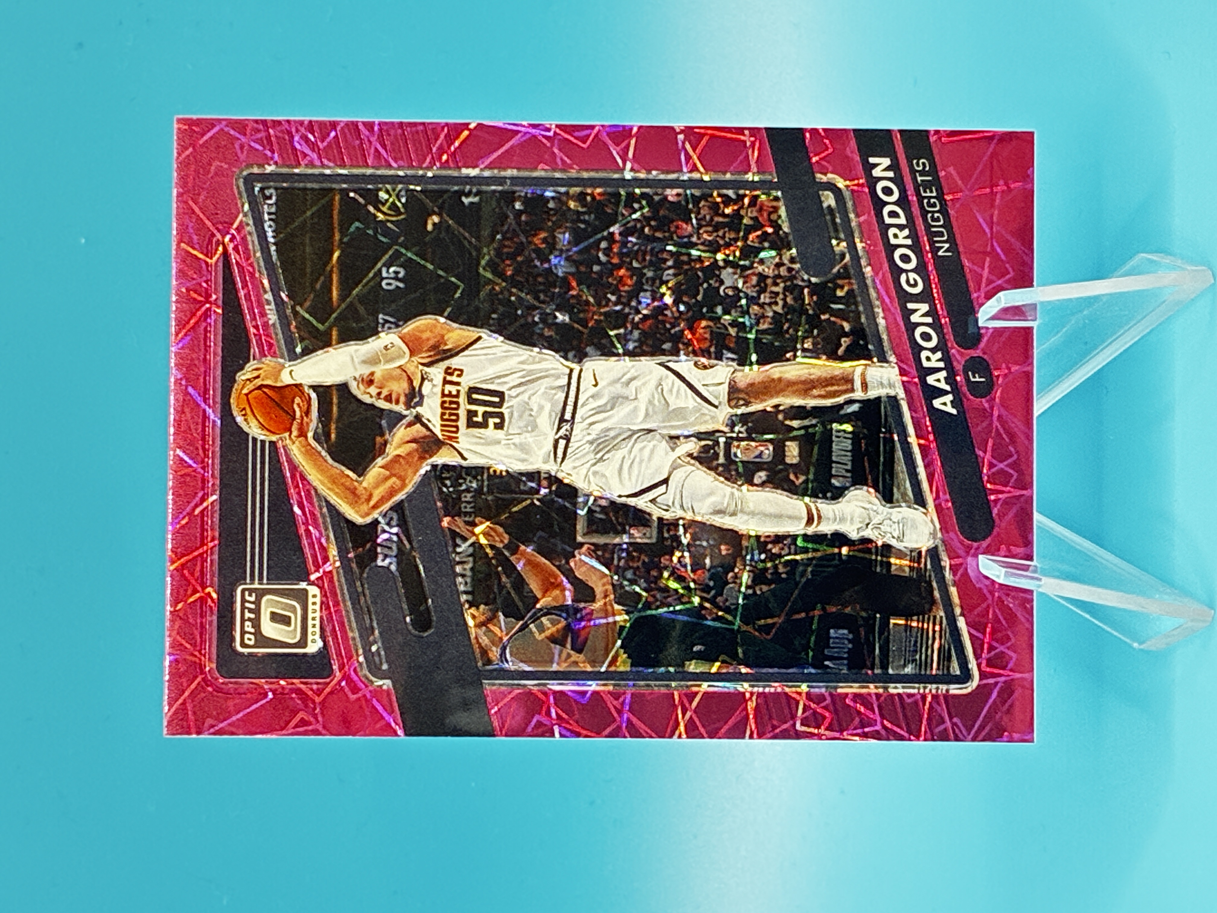 2021/2022 Panini Optic Aaron Gordon Pink Velocity 43/79 #140 Denver Nuggets – Vorderseite