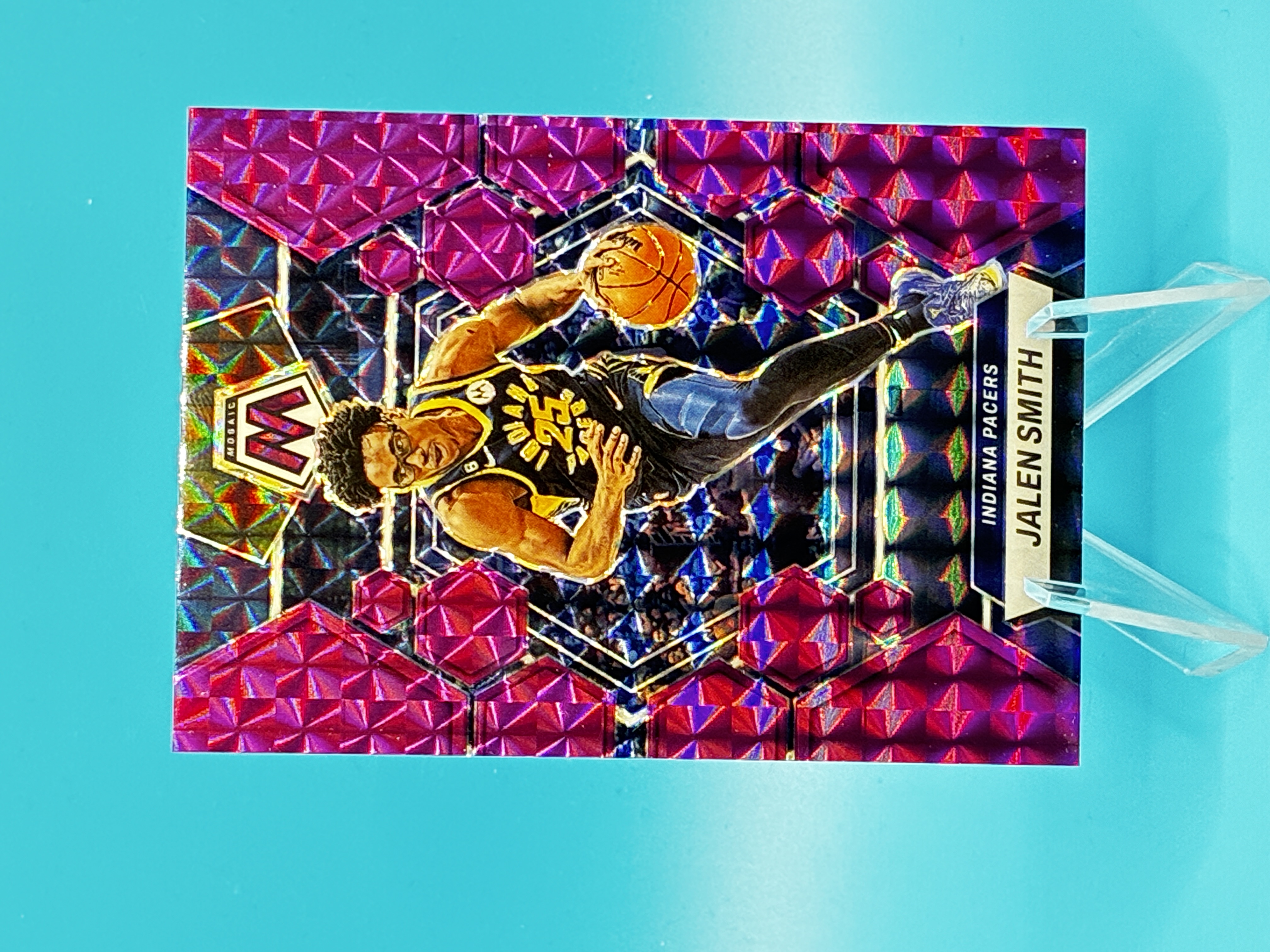 2022/2023 Panini Mosaic Jalen Smith Purple 96/99 #60 Indiana Pacers – Vorderseite
