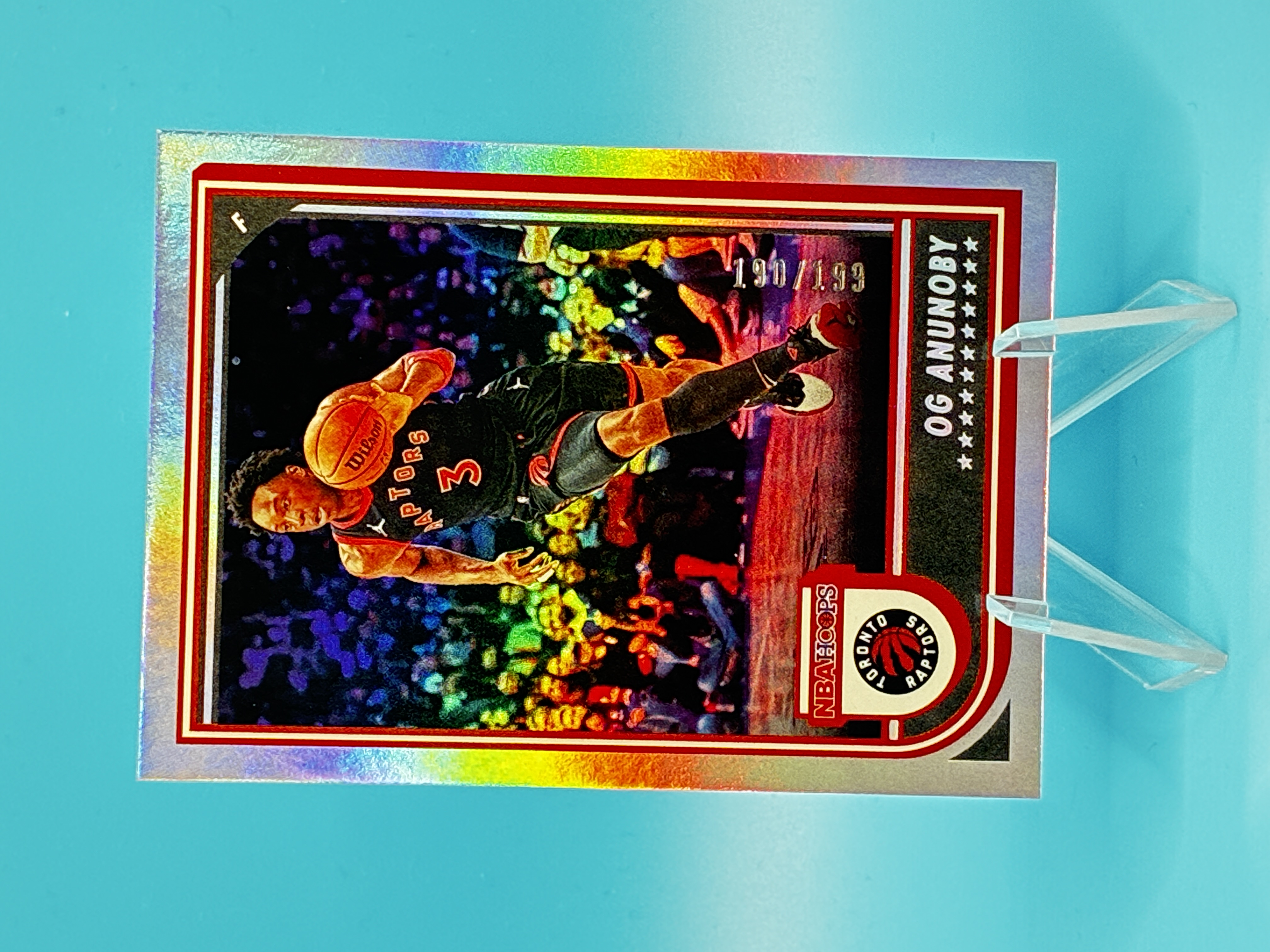 2022/2023 Panini Hoops OG Anunoby Holo 190/199 #36 Toronto Raptors – Vorderseite