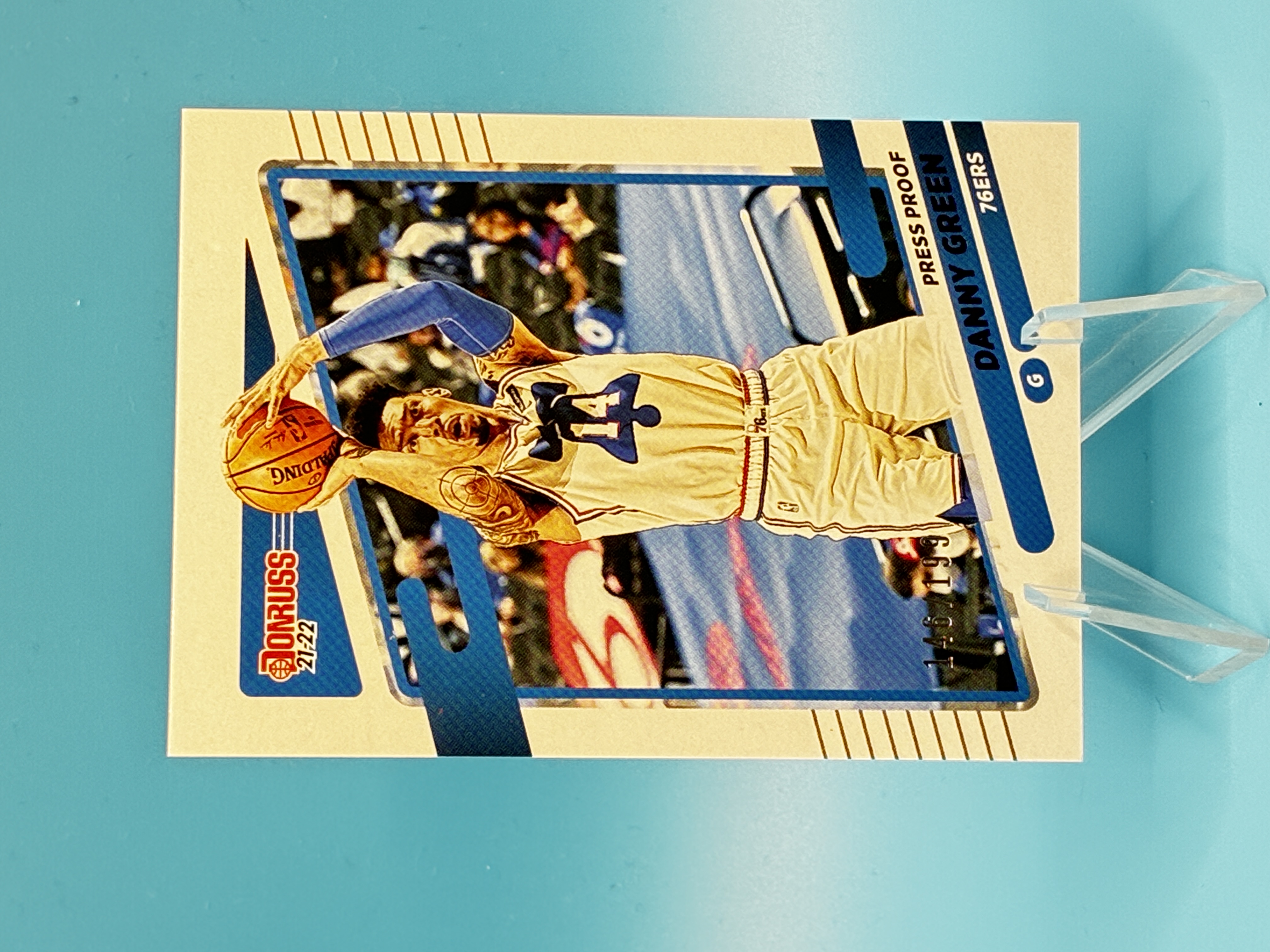 2021/2022 Panini Donruss Danny Green Press Proof 146/199 #176 Philadelphia 76ers – Vorderseite