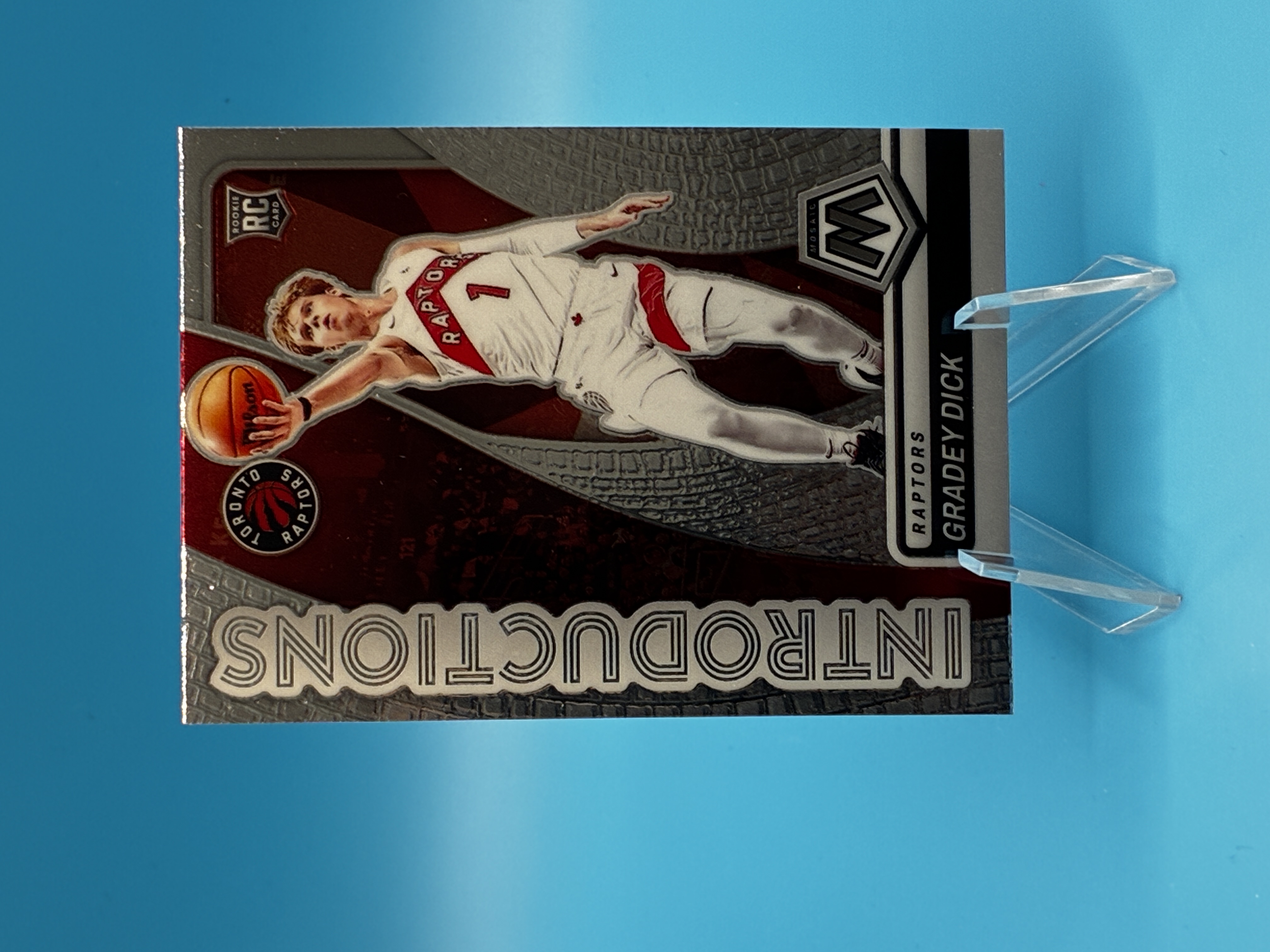2023/2024 Panini Mosaic Gradey Dick Introductions #6 Toronto Raptors – Vorderseite