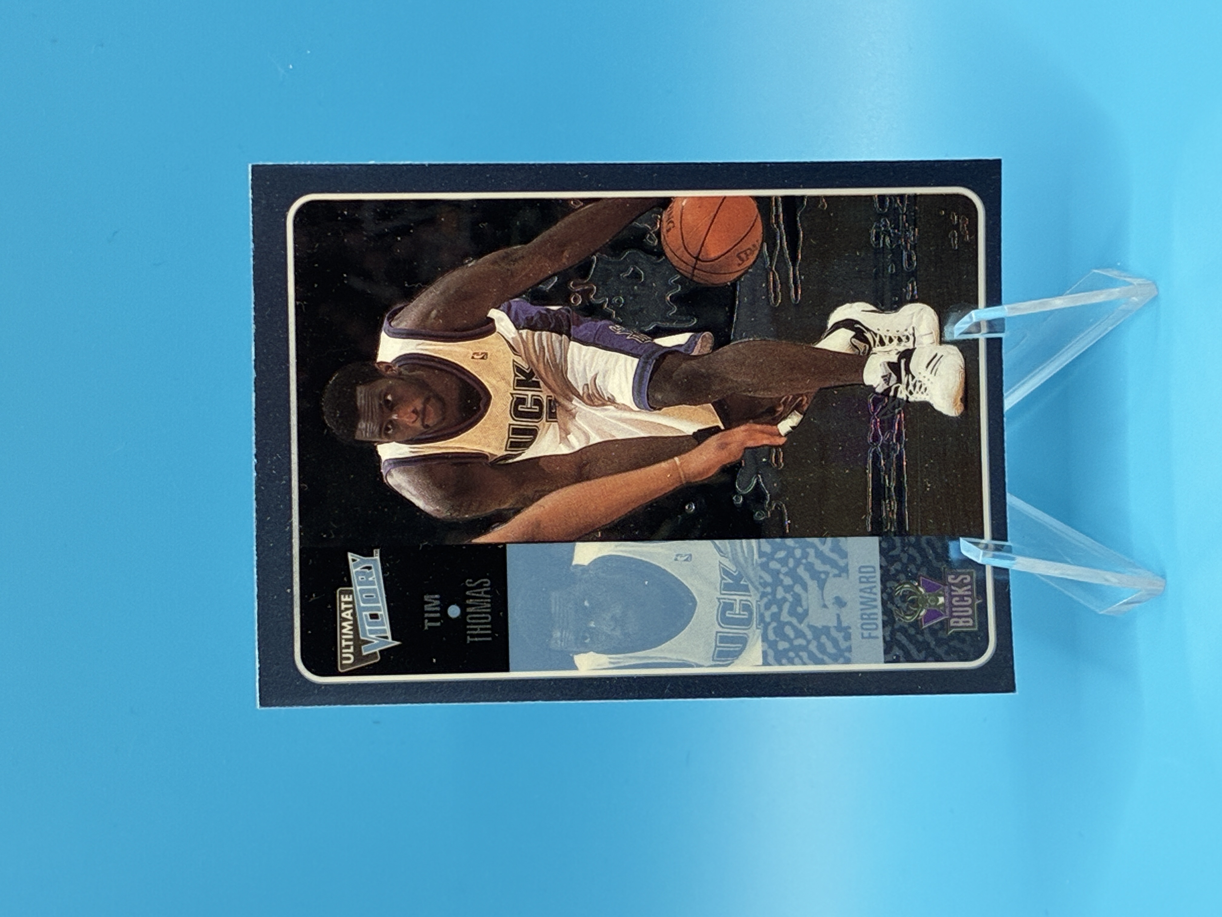 2000/2001 Upper Deck Ultimate Victory Tim Thomas #31 Milwaukee Bucks – Vorderseite