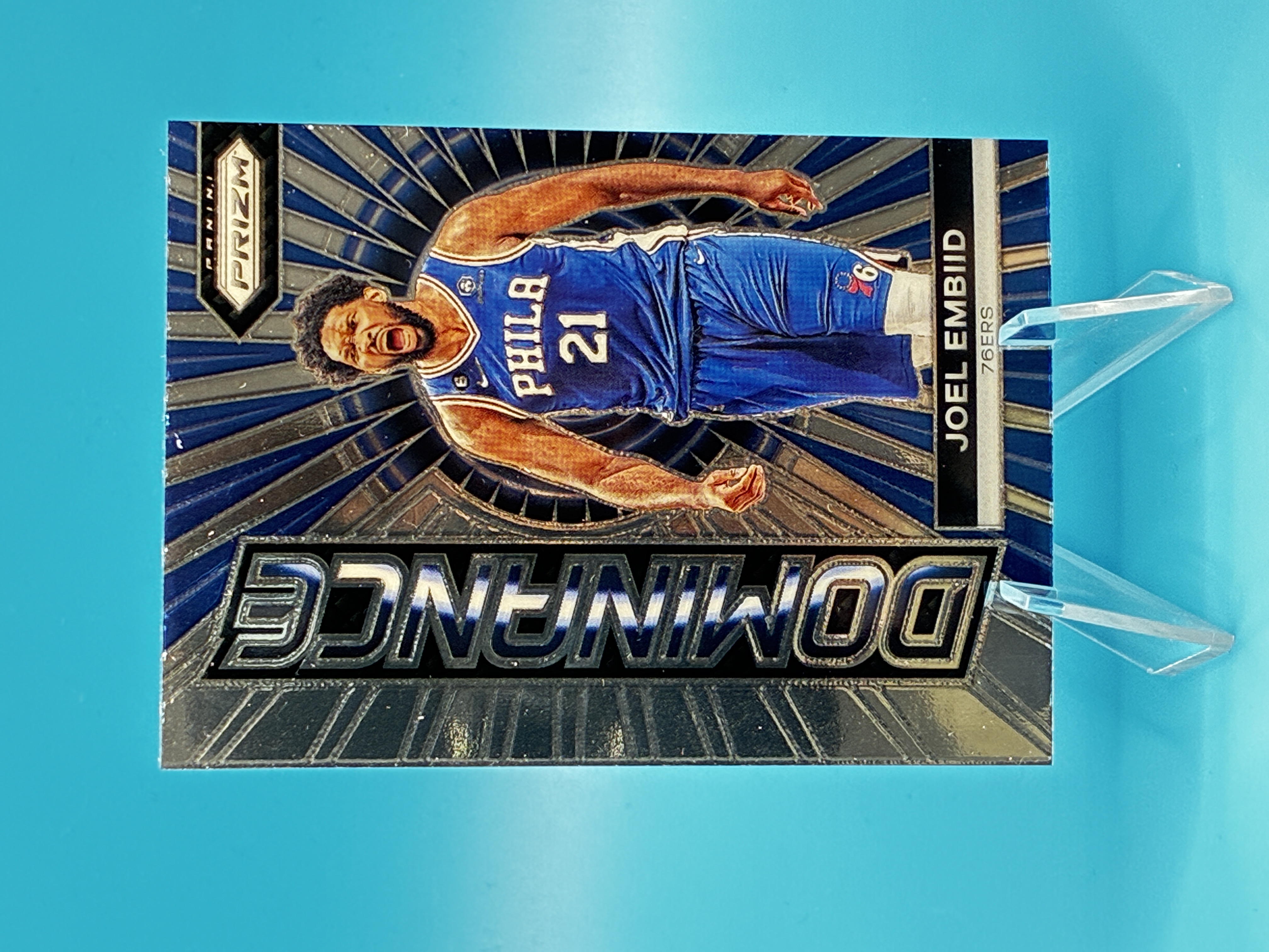 2023/2024 Panini Prizm Joel Embiid Dominance #20 Philadelphia 76ers – Vorderseite