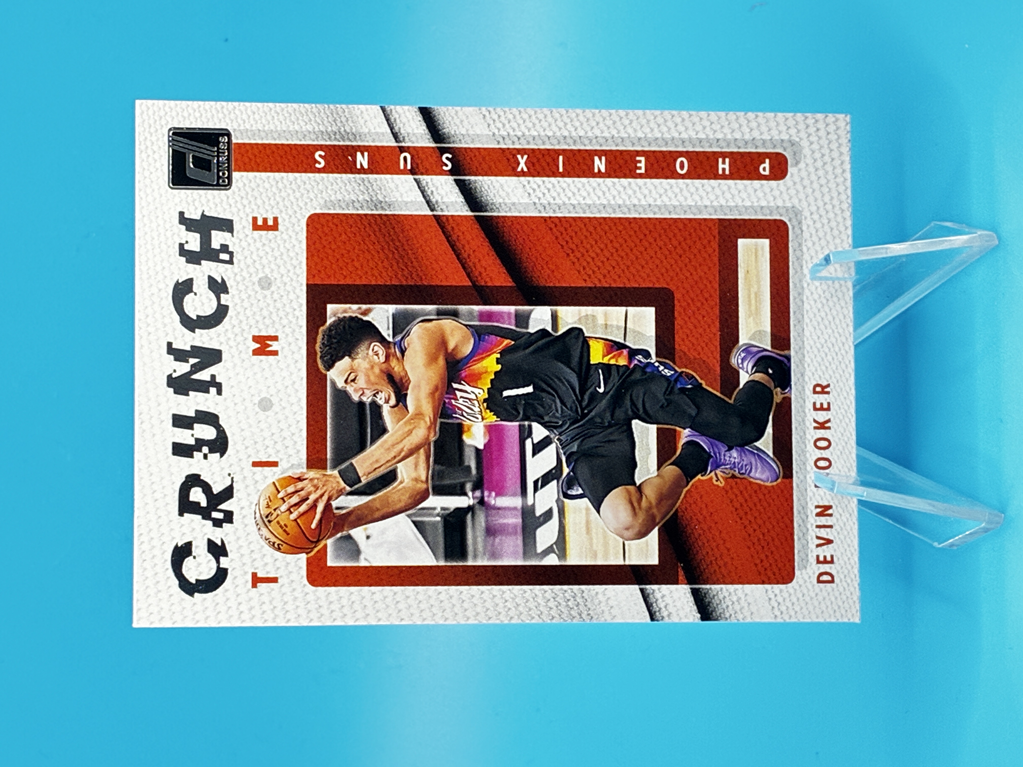 2021/2022 Panini Donruss Devin Booker Crunch Time #13 Phoenix Suns – Vorderseite