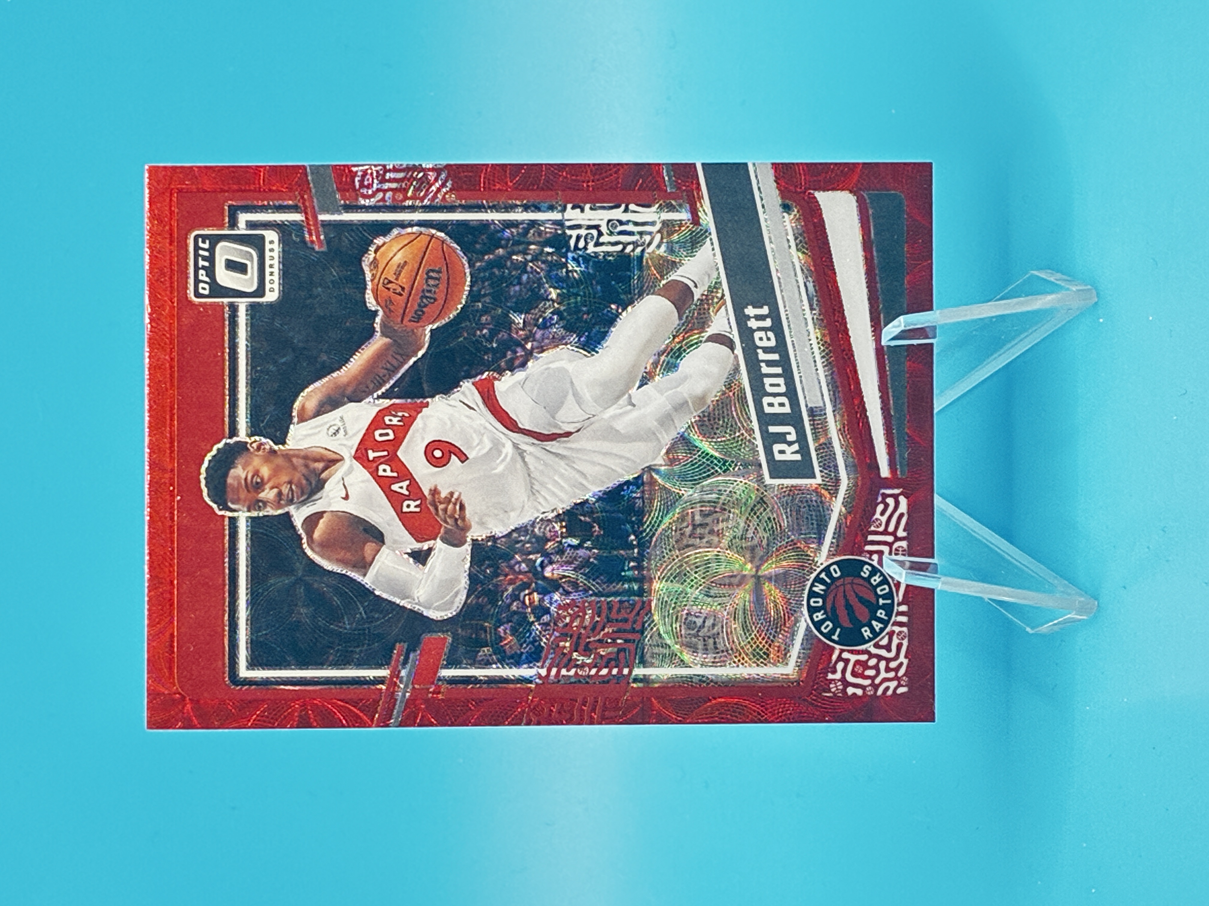 2023/2024 Panini Optic RJ Barrett Red Choice #1 Toronto Raptors – Vorderseite