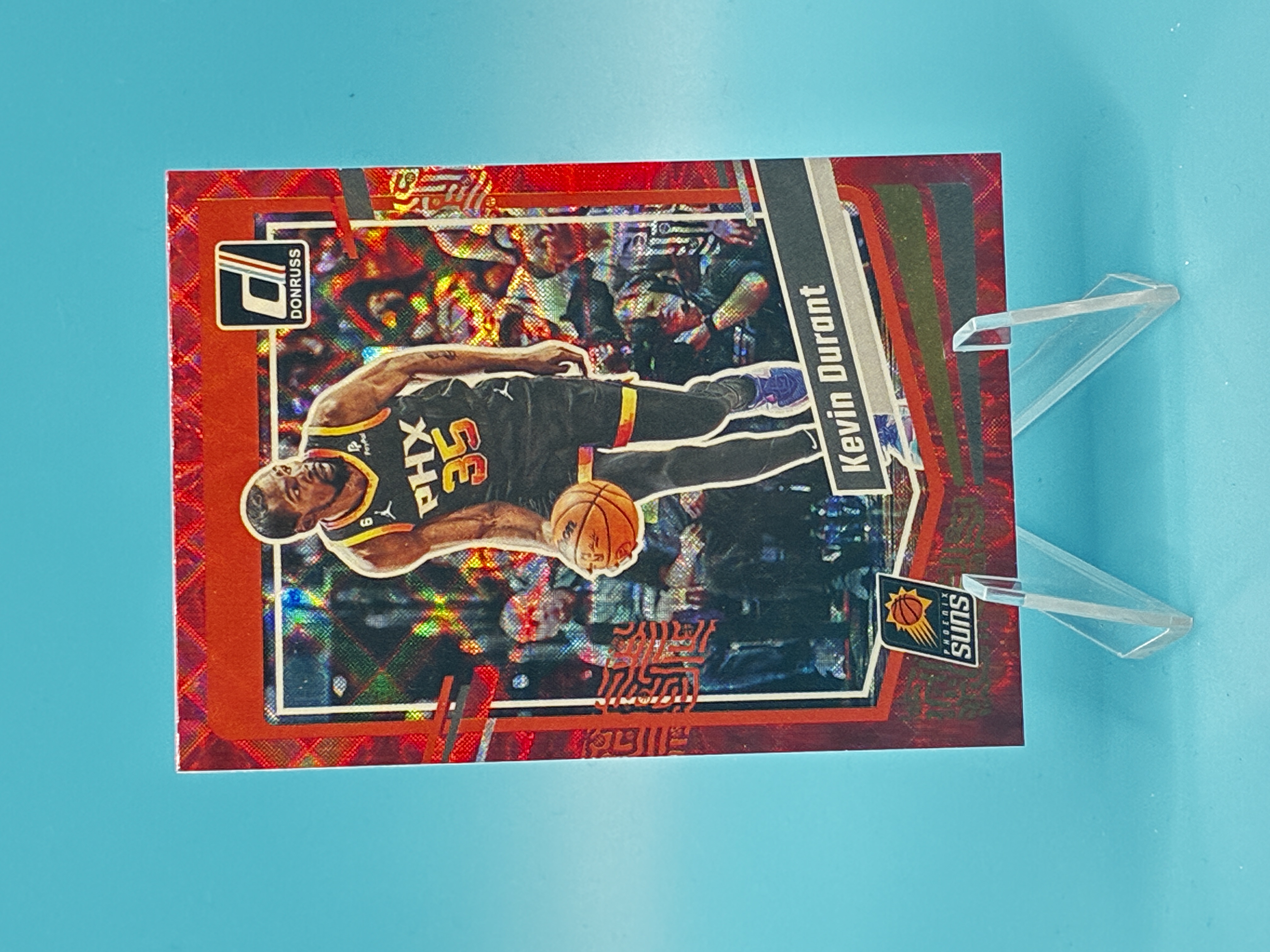 2023/2024 Panini Donruss Kevin Durant Red Laser #35 Phoenix Suns – Vorderseite