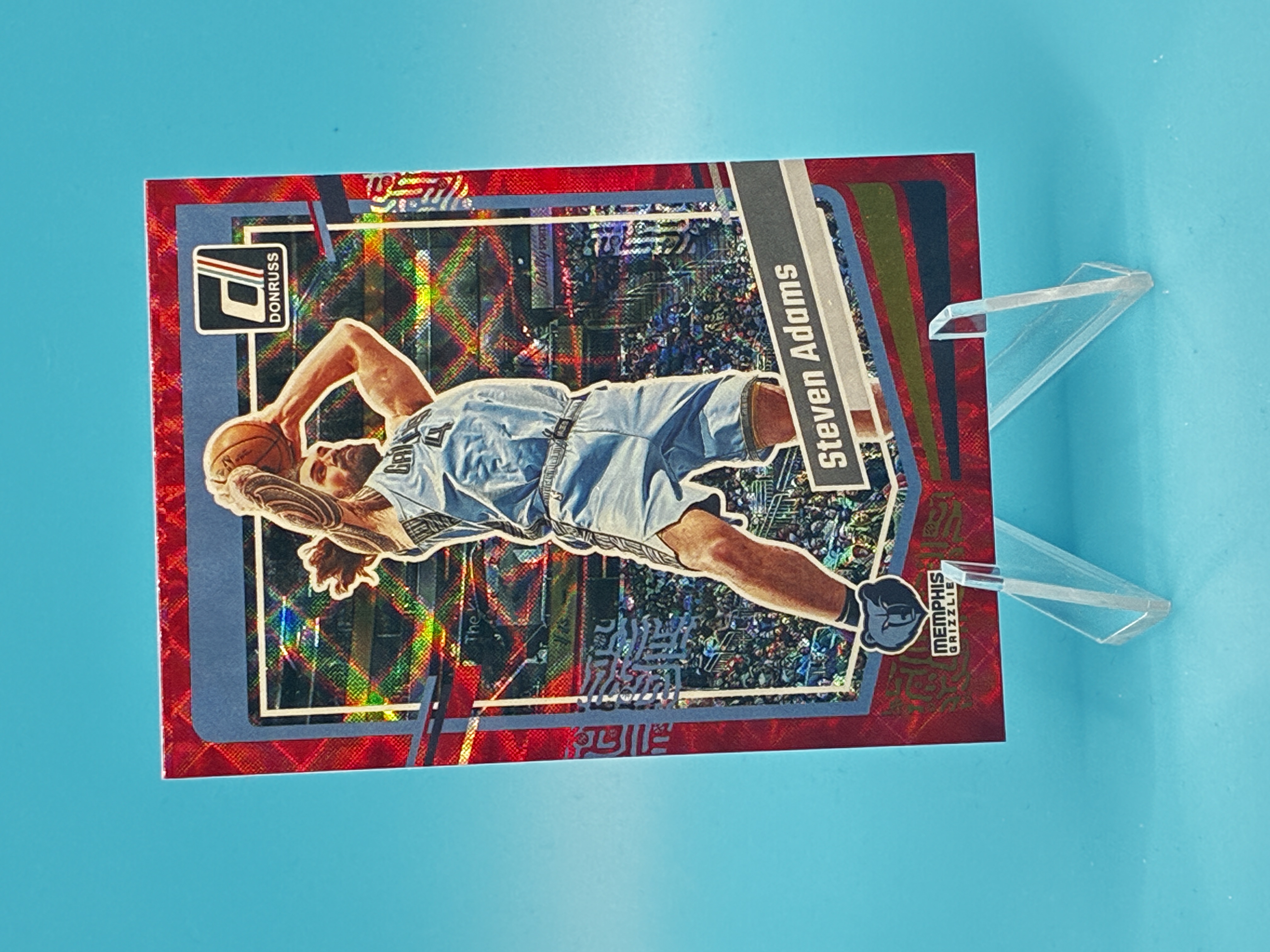2023/2024 Panini Donruss Steven Adams Red Laser #158 Memphis Grizzlies – Vorderseite
