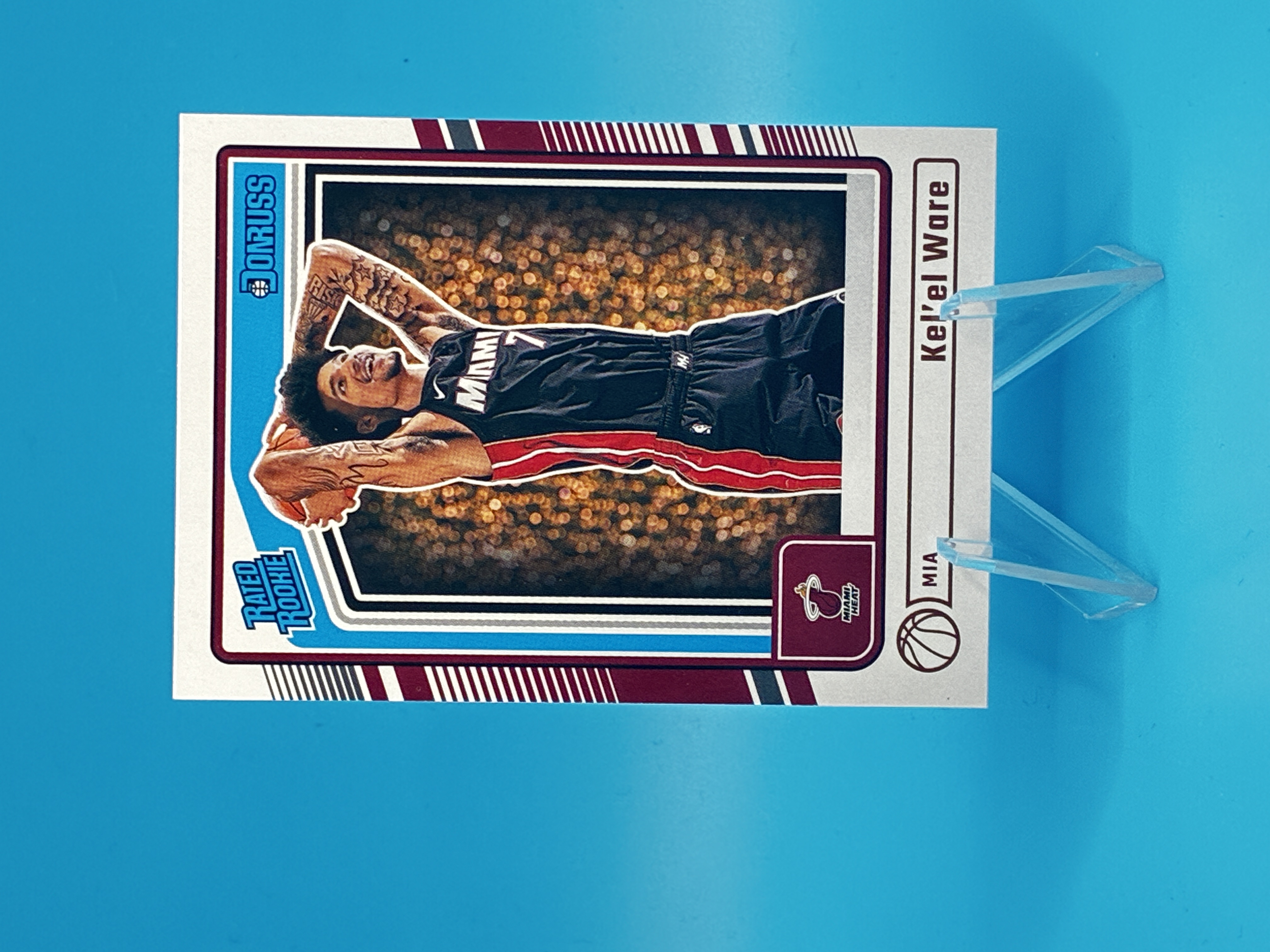 2024/2025 Panini Donruss Kel'el Ware Rated Rookie #221 Miami Heat – Vorderseite