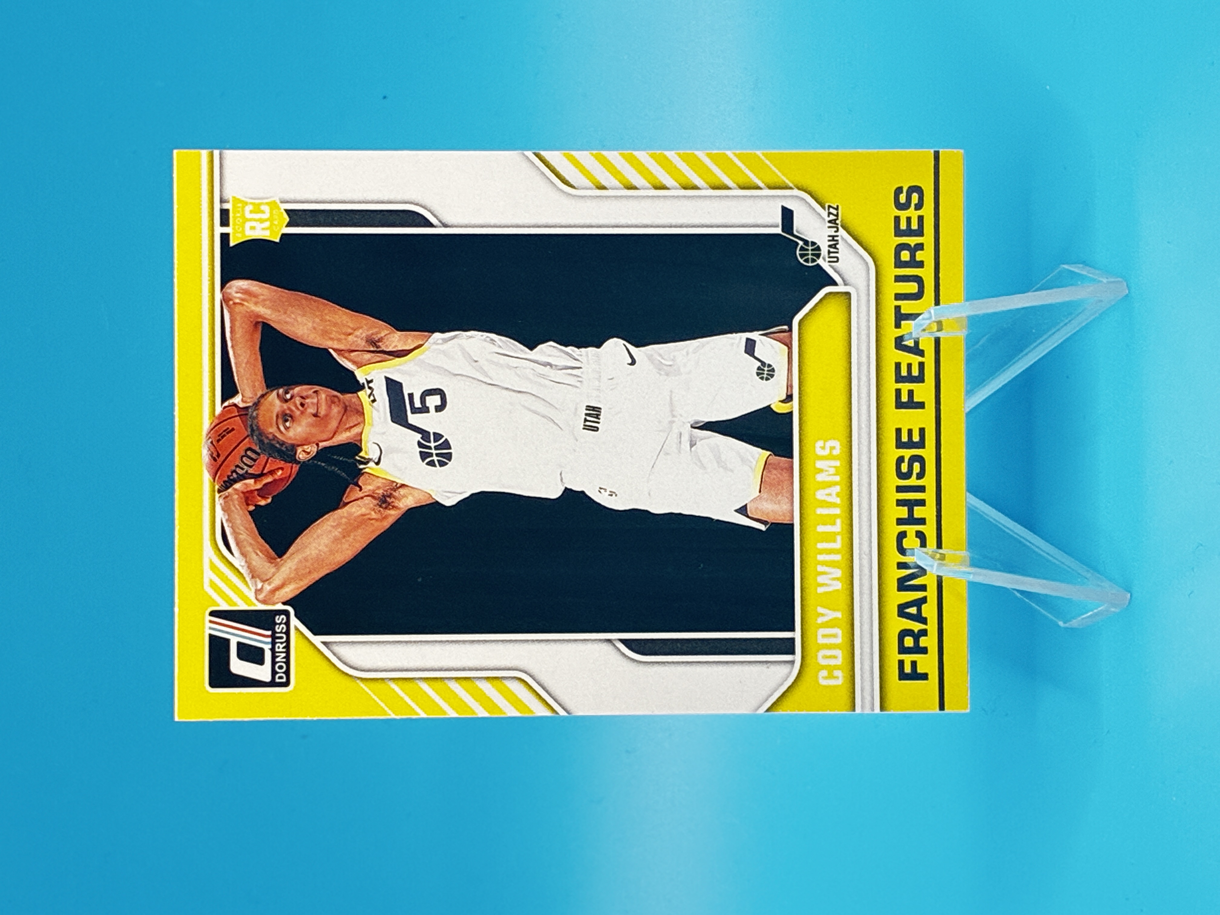 2024/2025 Panini Donruss Cody Williams Franchise Features #12 Utah Jazz – Vorderseite