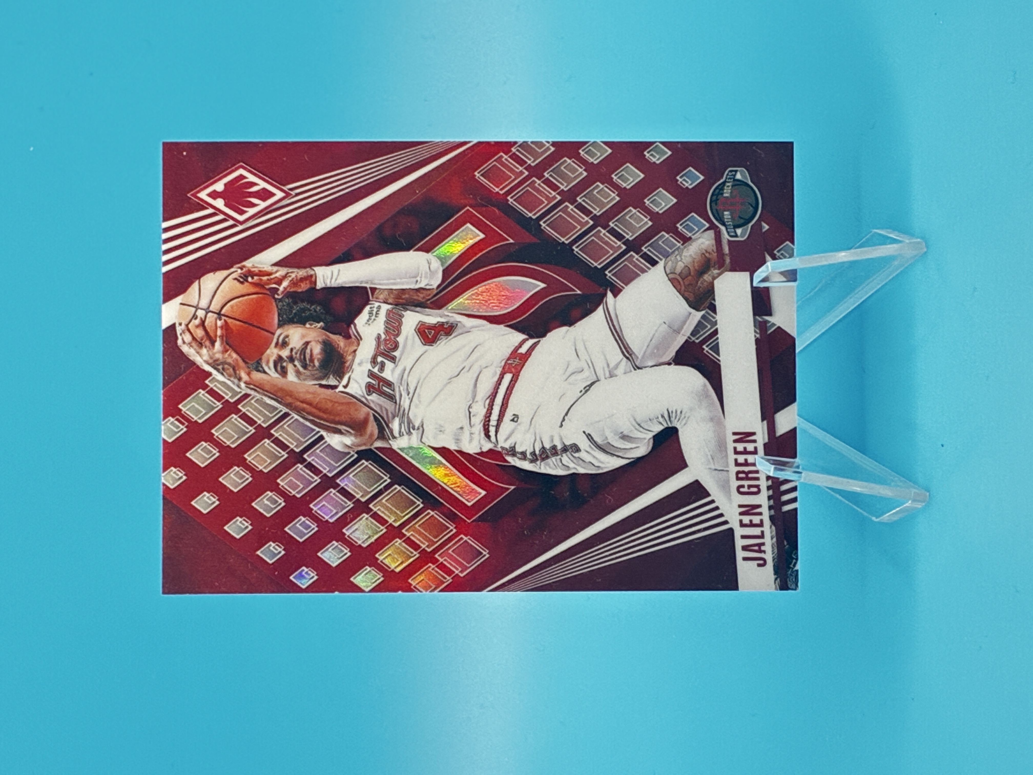 2023/2024 Panini Phoenix Jalen Green Red 101/199 #58 Houston Rockets – Vorderseite