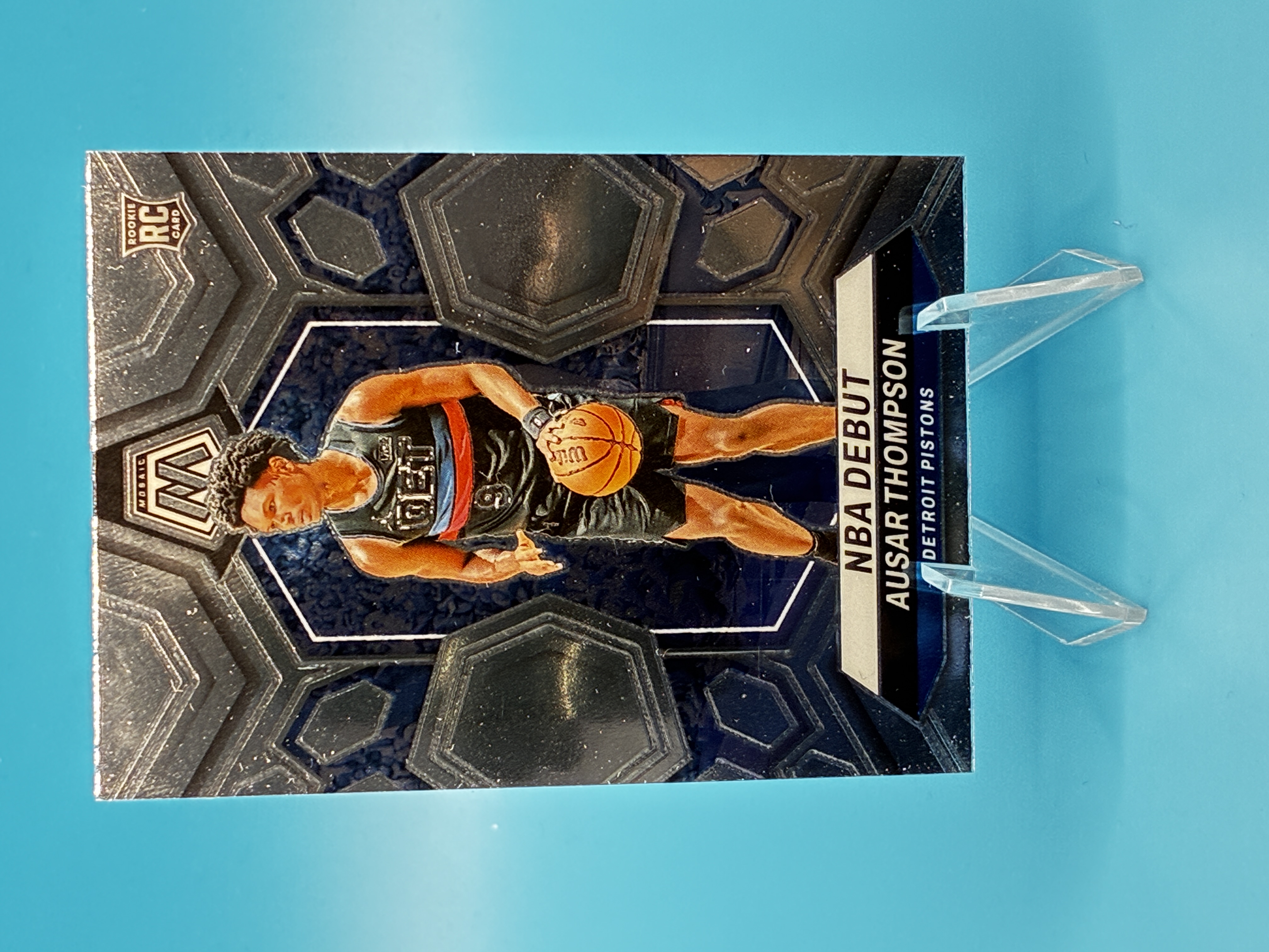 2023/2024 Panini Mosaic Ausar Thompson NBA Debut #262 Detroit Pistons – Vorderseite