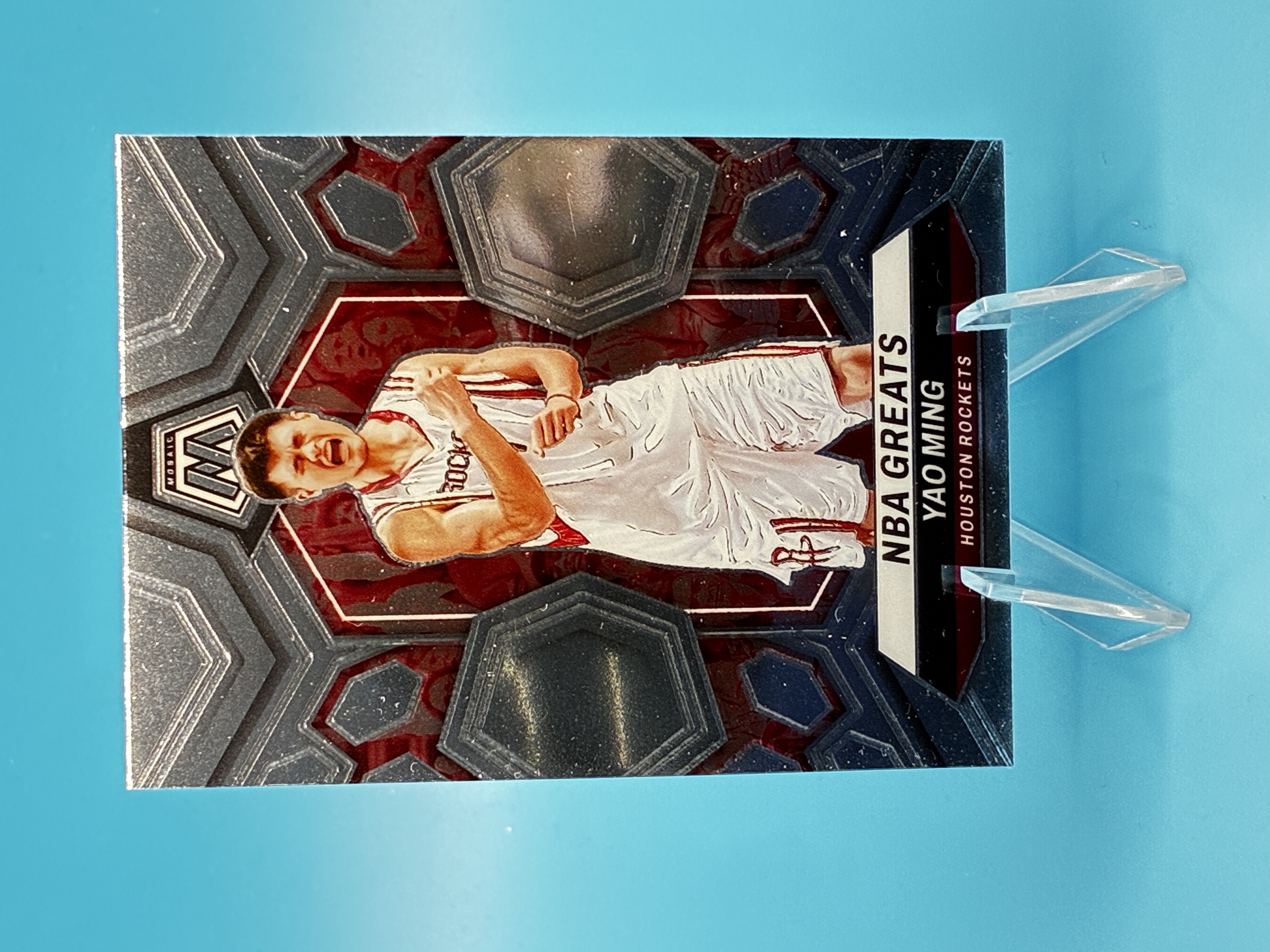 2023/2024 Panini Mosaic Yao Ming NBA Greats #294 Houston Rockets – Vorderseite