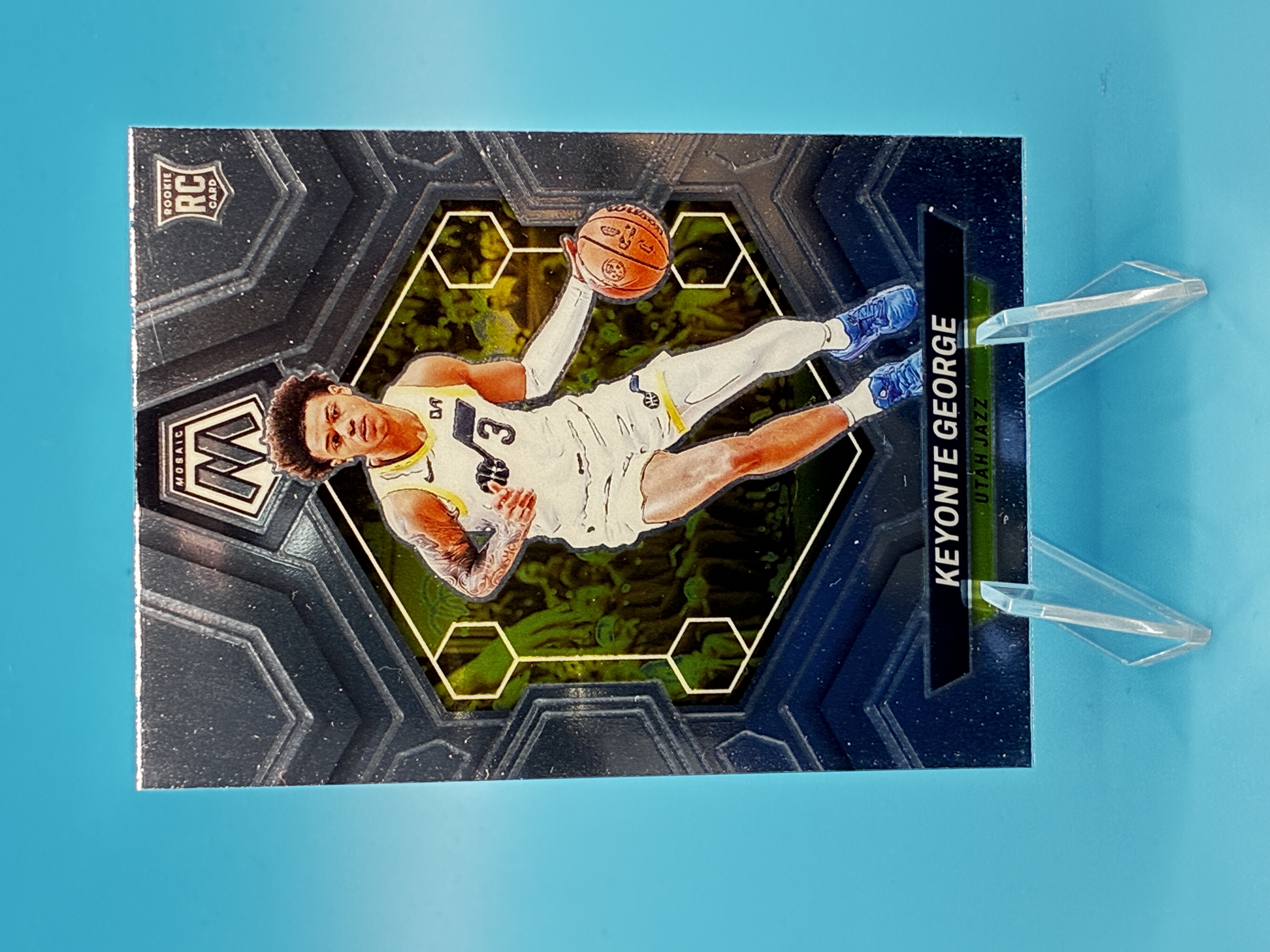 2023/2024 Panini Mosaic Keyonte George #222 Utah Jazz – Vorderseite