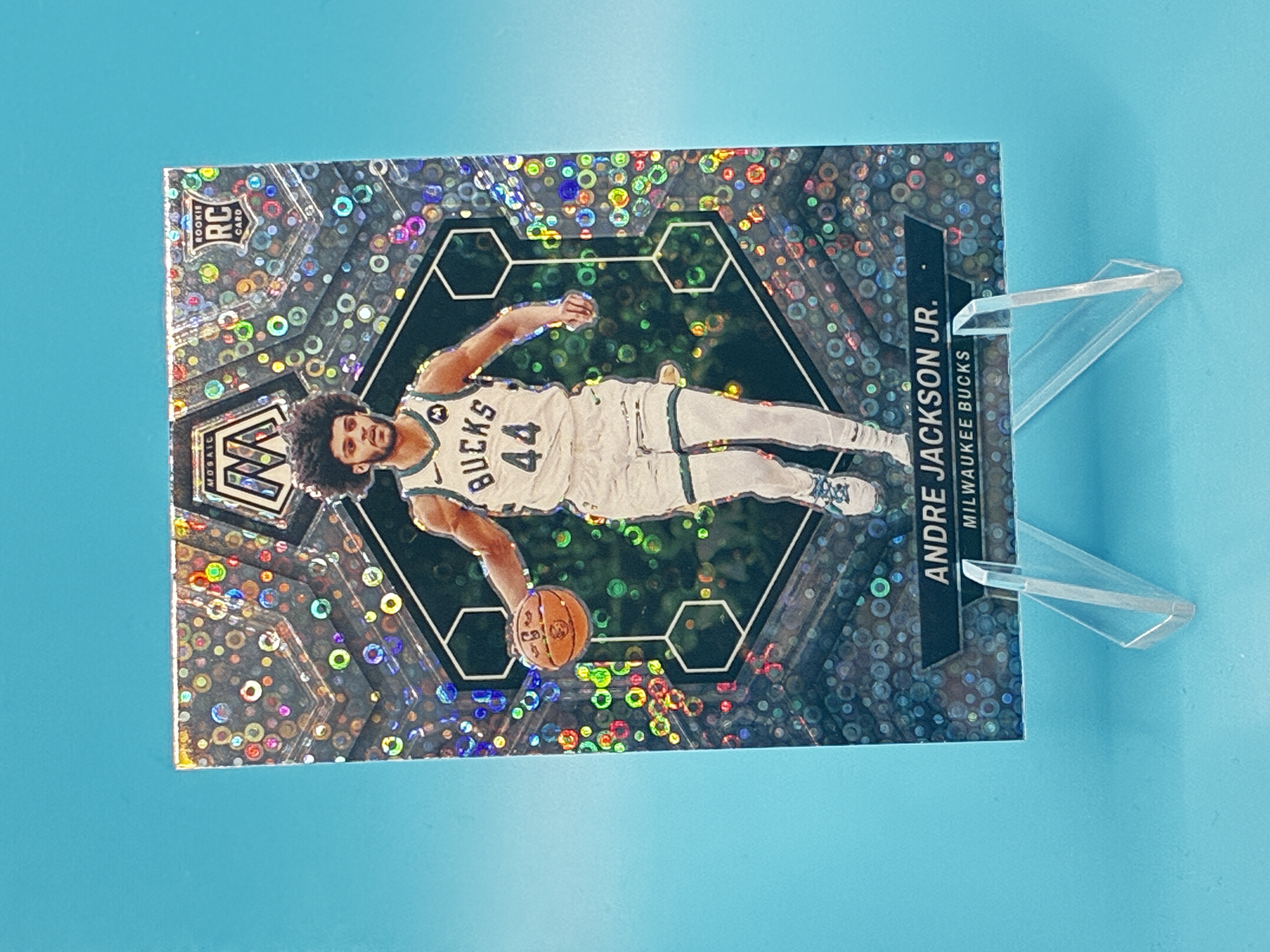 2023/2024 Panini Mosaic Andre Jackson Jr. Disco #234 Milwaukee Bucks – Vorderseite