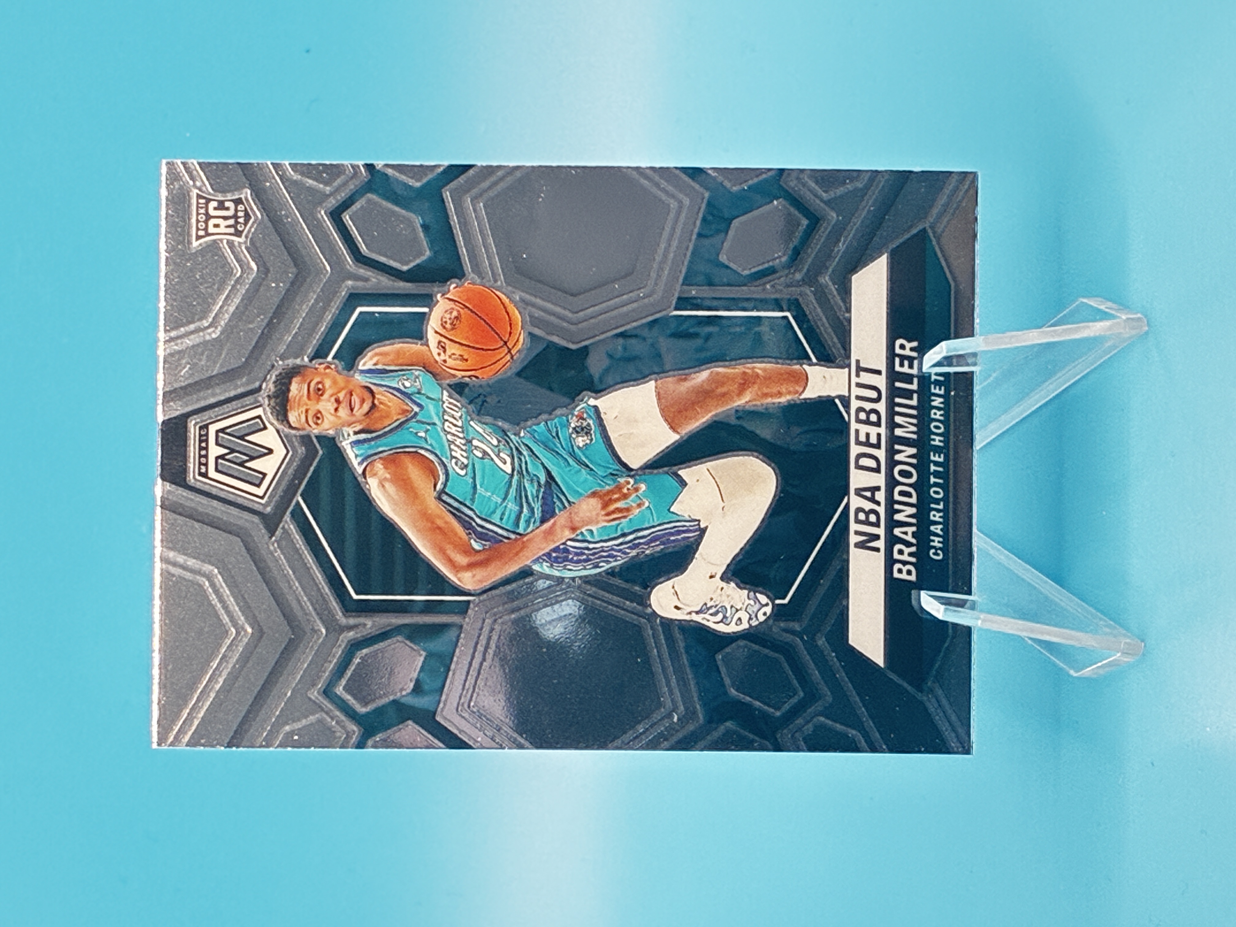 2023/2024 Panini Mosaic Brandon Miller NBA Debut #252 Charlotte Hornets – Vorderseite