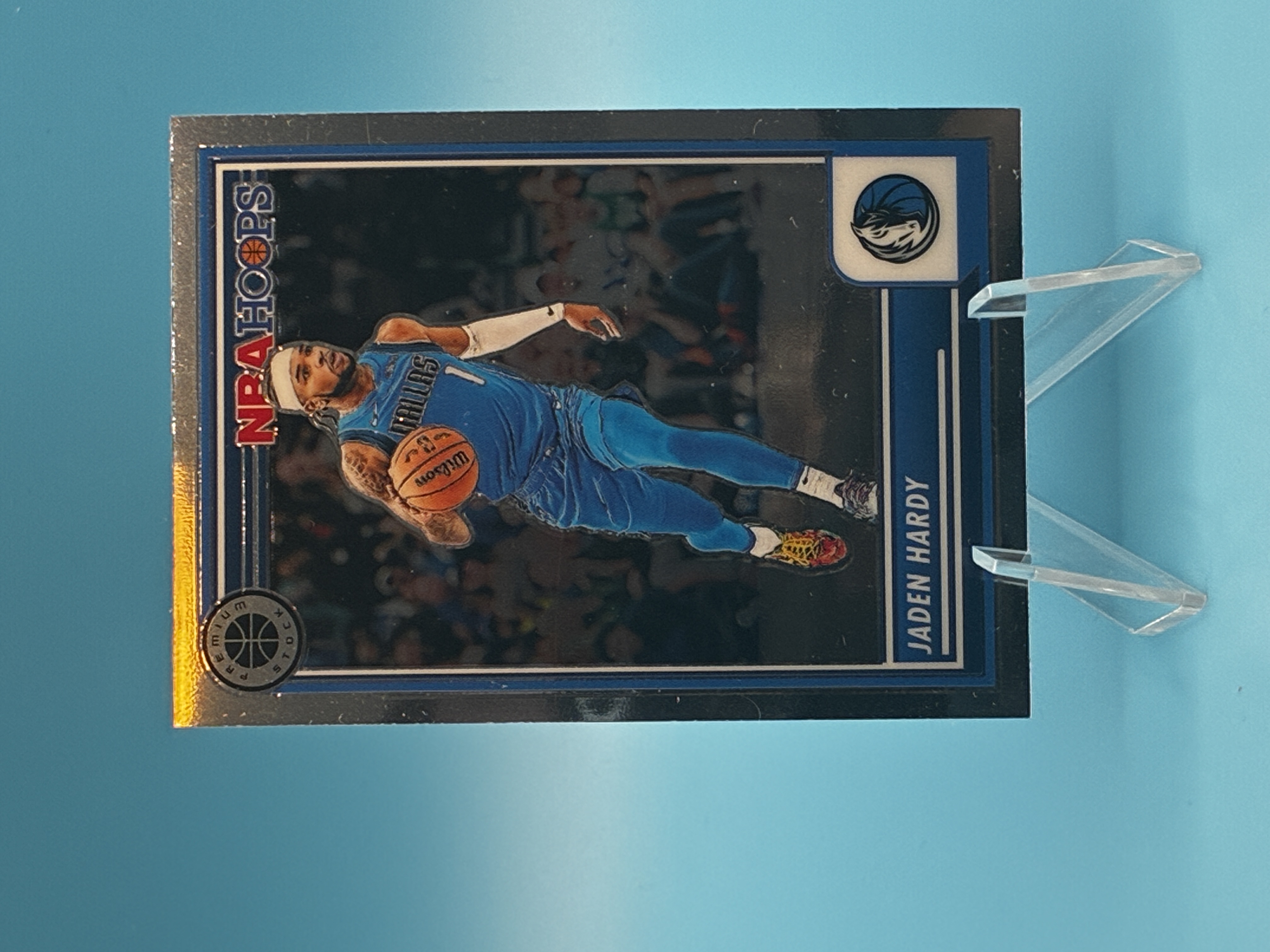 2023/2024 Panini Hoops Premium Stock Jaden Hardy #227 Dallas Mavericks – Vorderseite