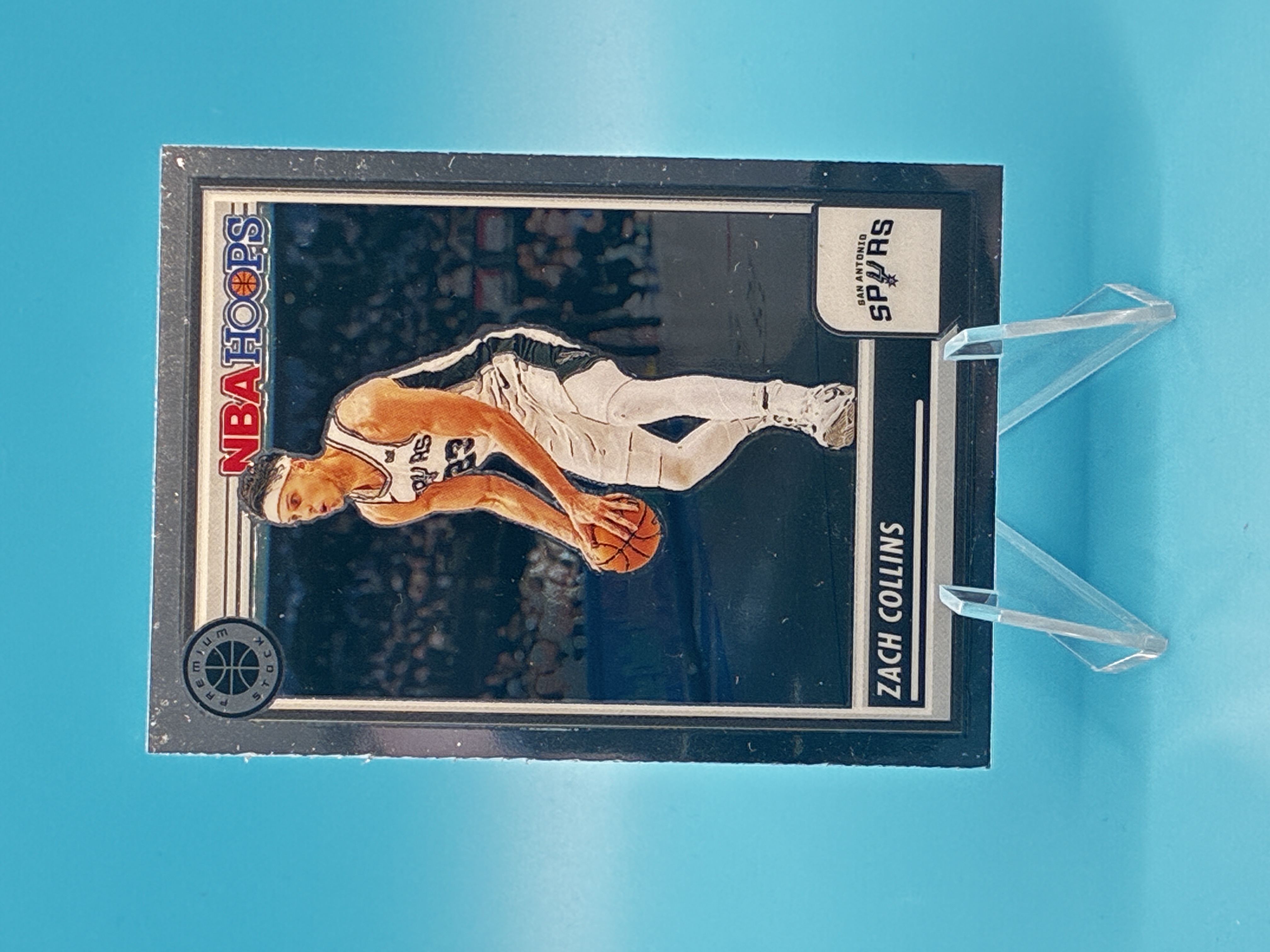 2023/2024 Panini Hoops Premium Stock Zach Collins #241 San Antonio Spurs – Vorderseite
