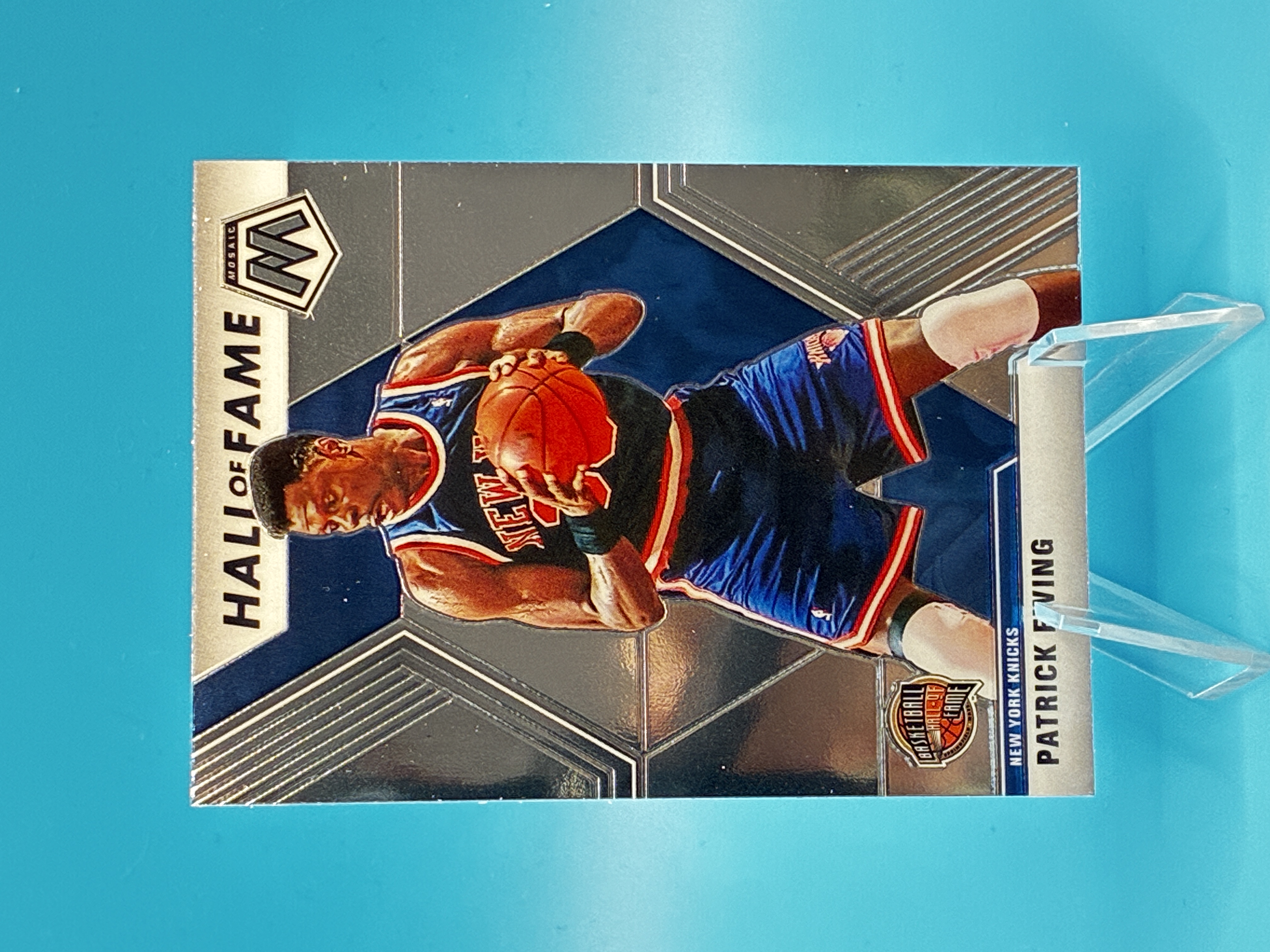 2019/2020 Panini Mosaic Patrick Ewing Hall of Fame #289 New York Knicks – Vorderseite