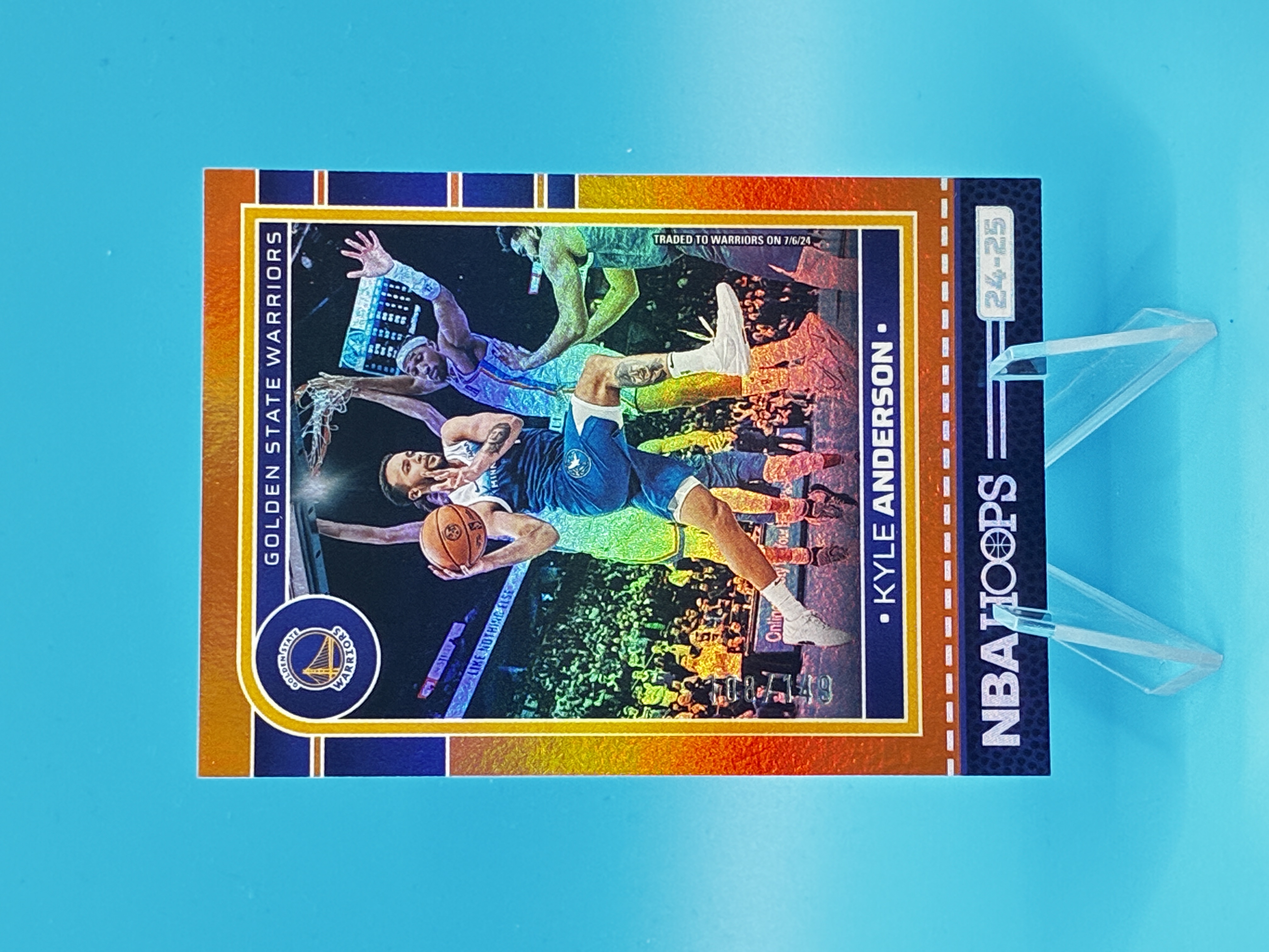 2024/2025 Panini Hoops Kyle Anderson Orange 108/199 #44 Golden State Warriors – Vorderseite