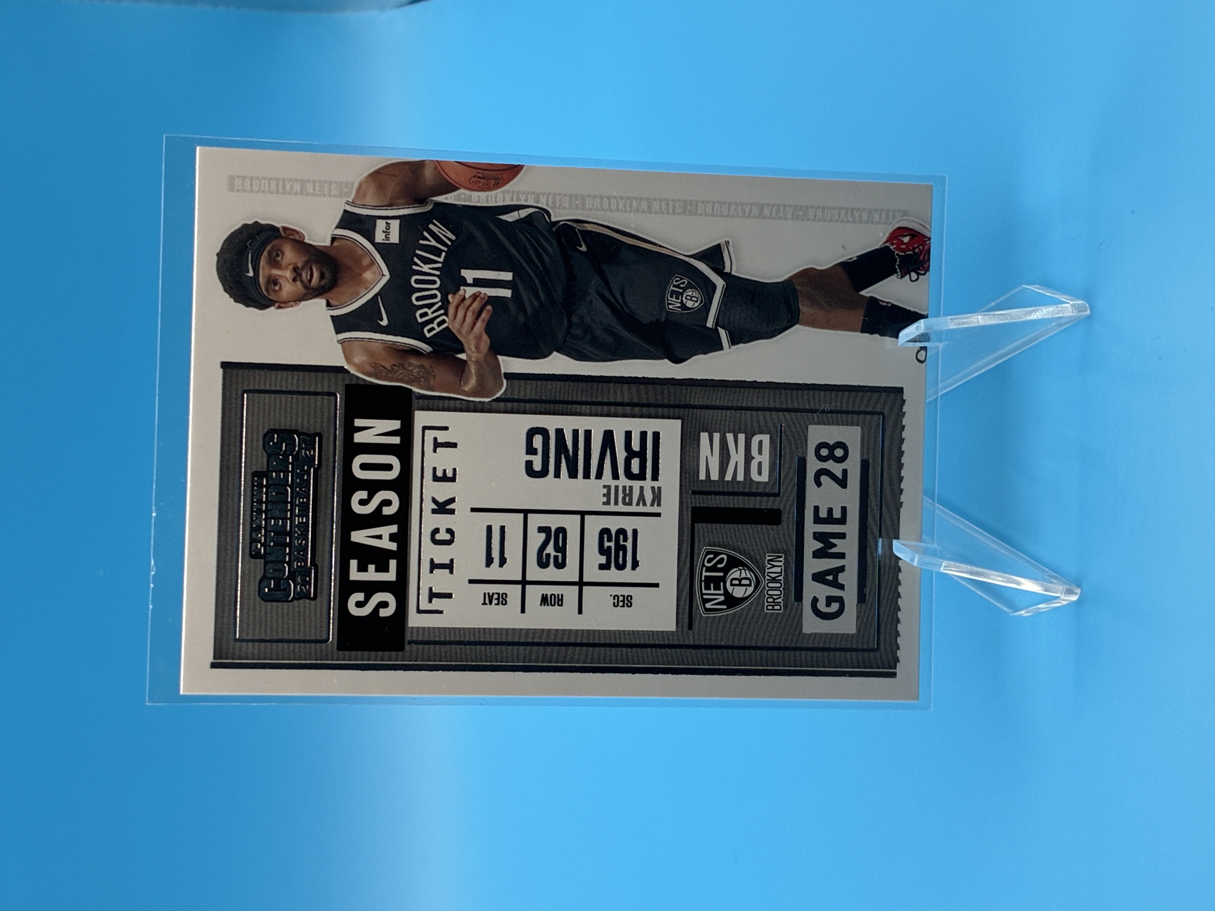 2020/2021 Panini Contenders Kyrie Irving Season Ticket #73 Brooklyn Nets – Vorderseite