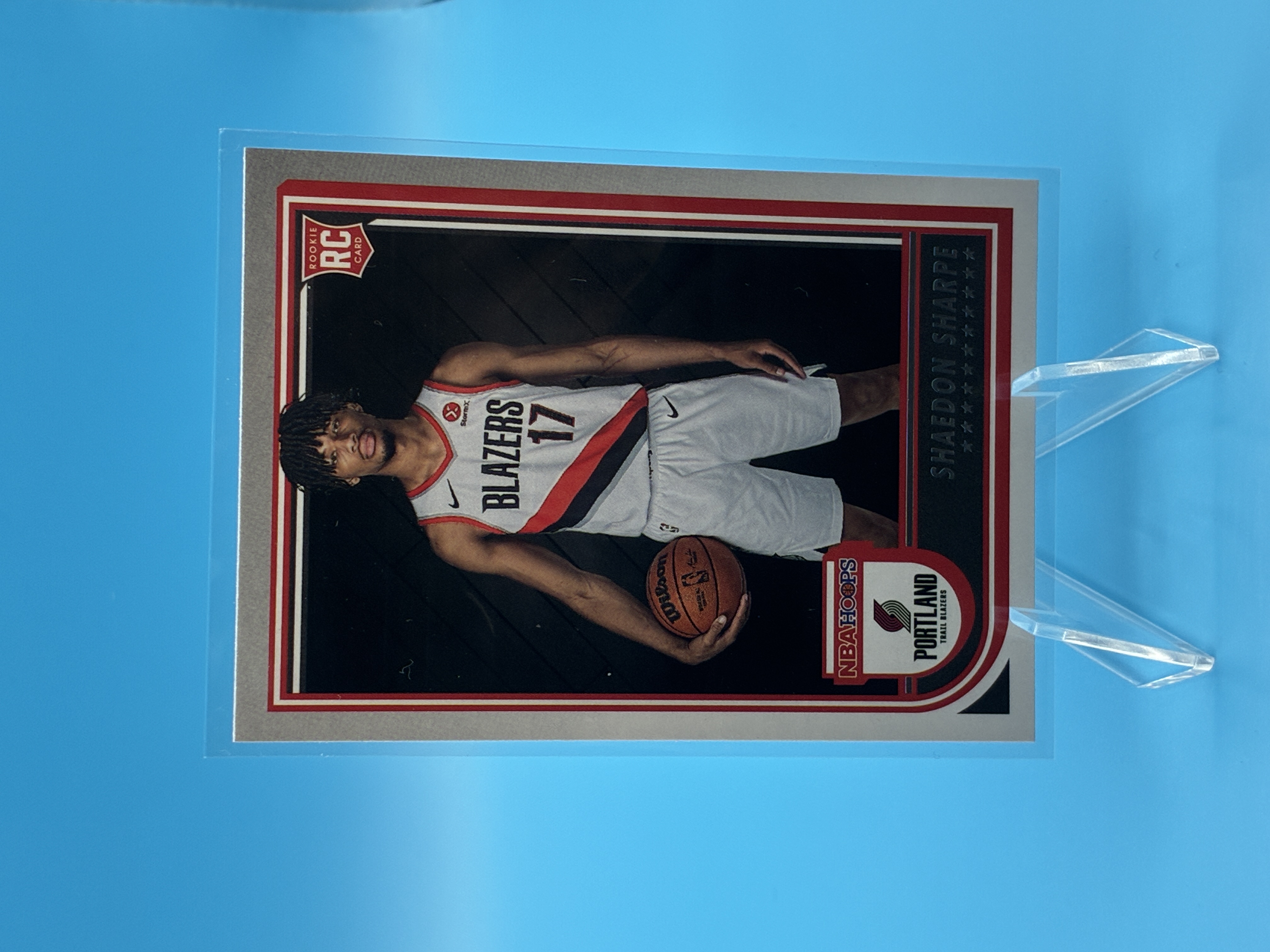 2022/2023 Panini Hoops Shaedon Sharpe #237 Portland Trail Blazers – Vorderseite