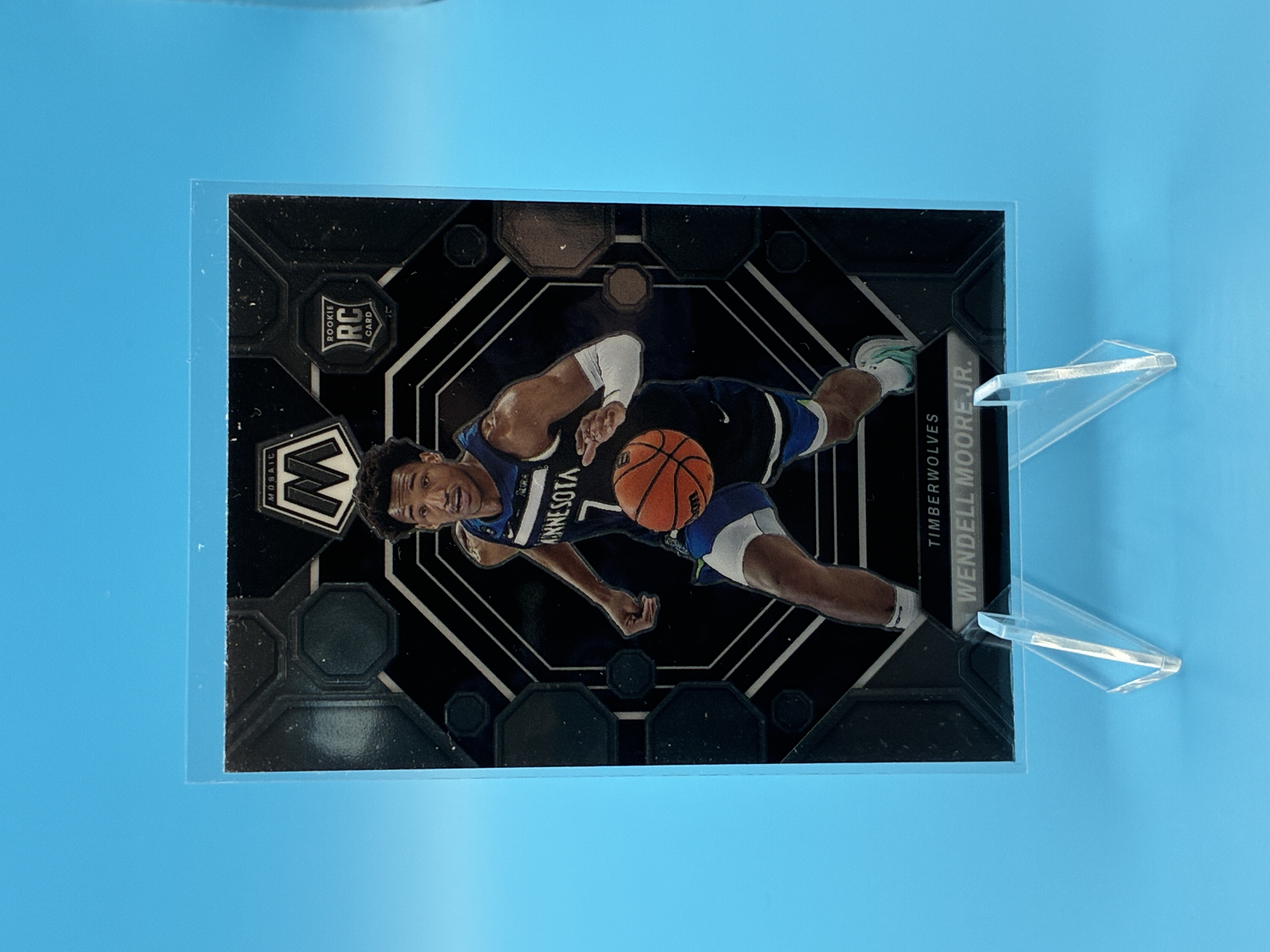 2022/2023 Panini Mosaic Wendell Moore Jr. #222 Minnesota Timberwolves – Vorderseite