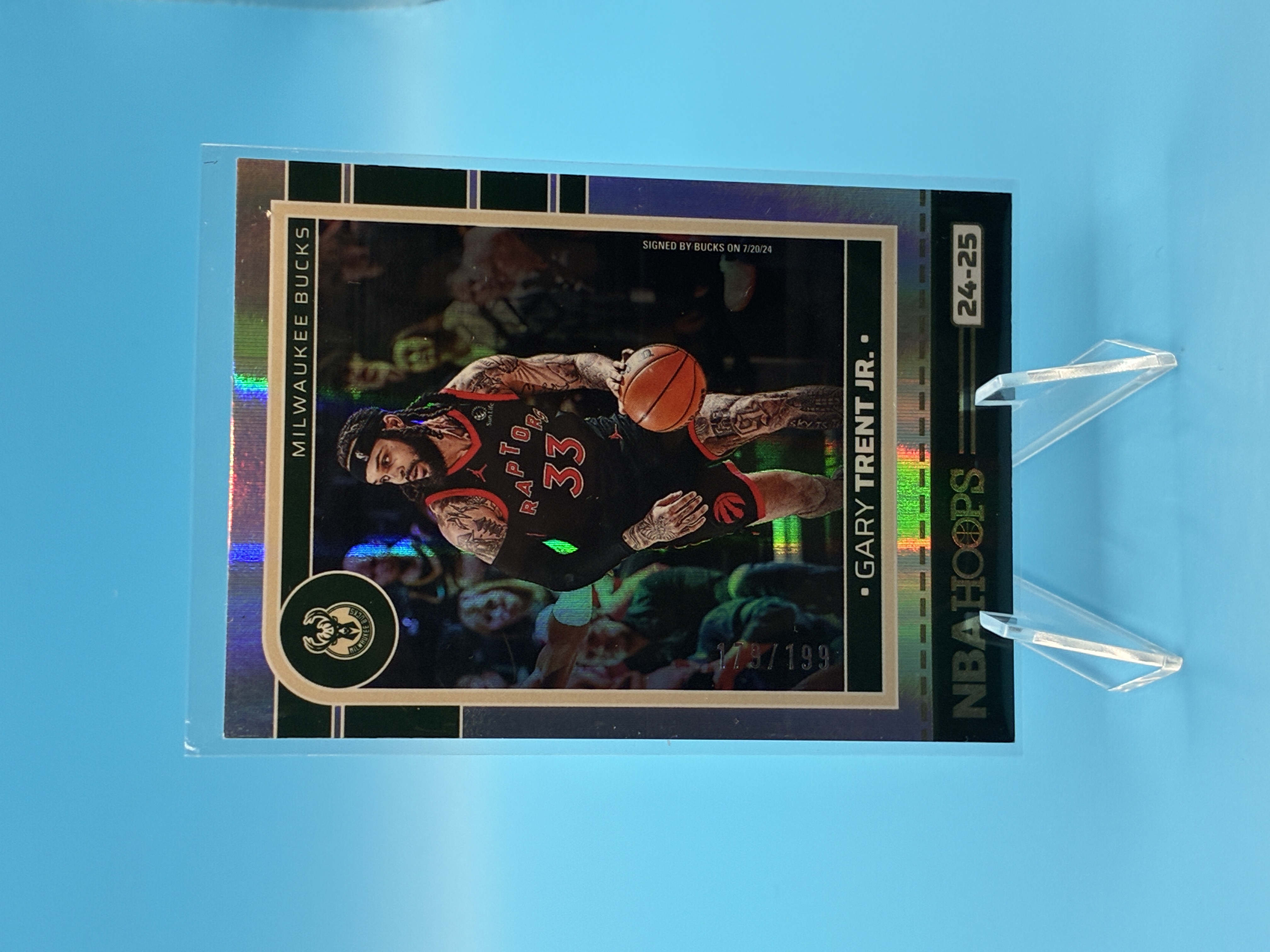 2024/2025 Panini Hoops Gary Trent Jr. /199 #118 Milwaukee Bucks – Vorderseite