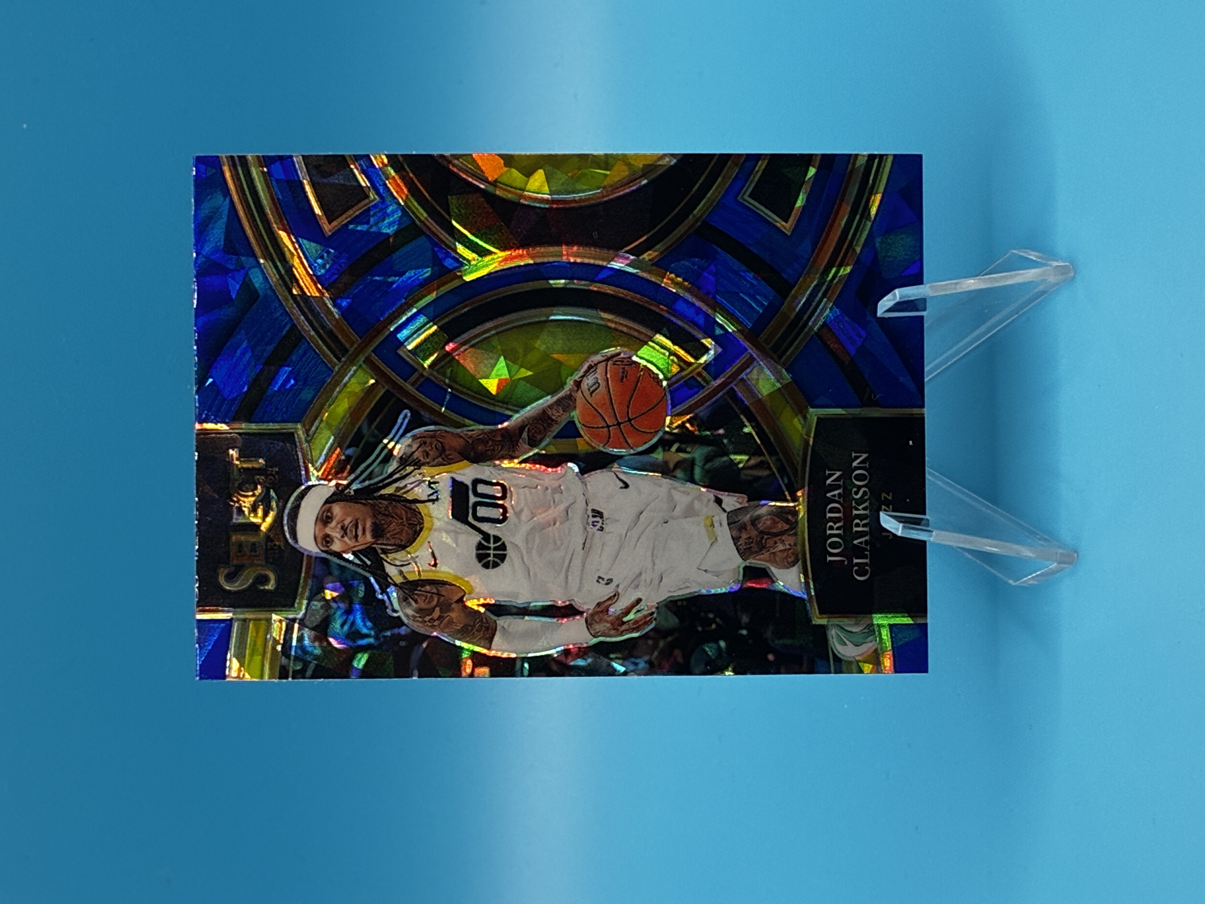 2023/2024 Panini Select Jordan Clarkson Cracked Ice #168 Utah Jazz – Vorderseite