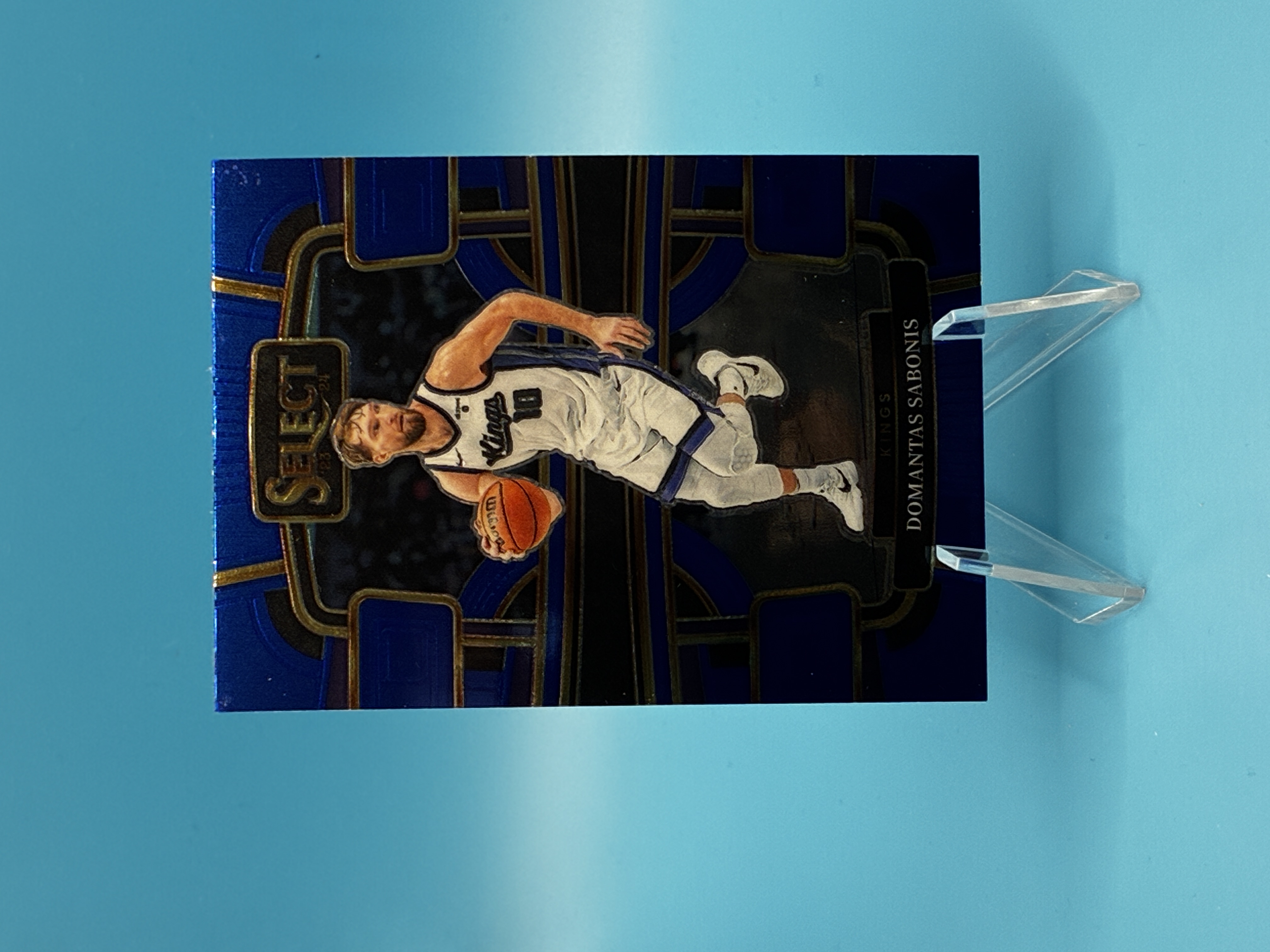 2023/2024 Panini Select Domantas Sabonis Blue Concourse #25 Sacramento Kings – Vorderseite