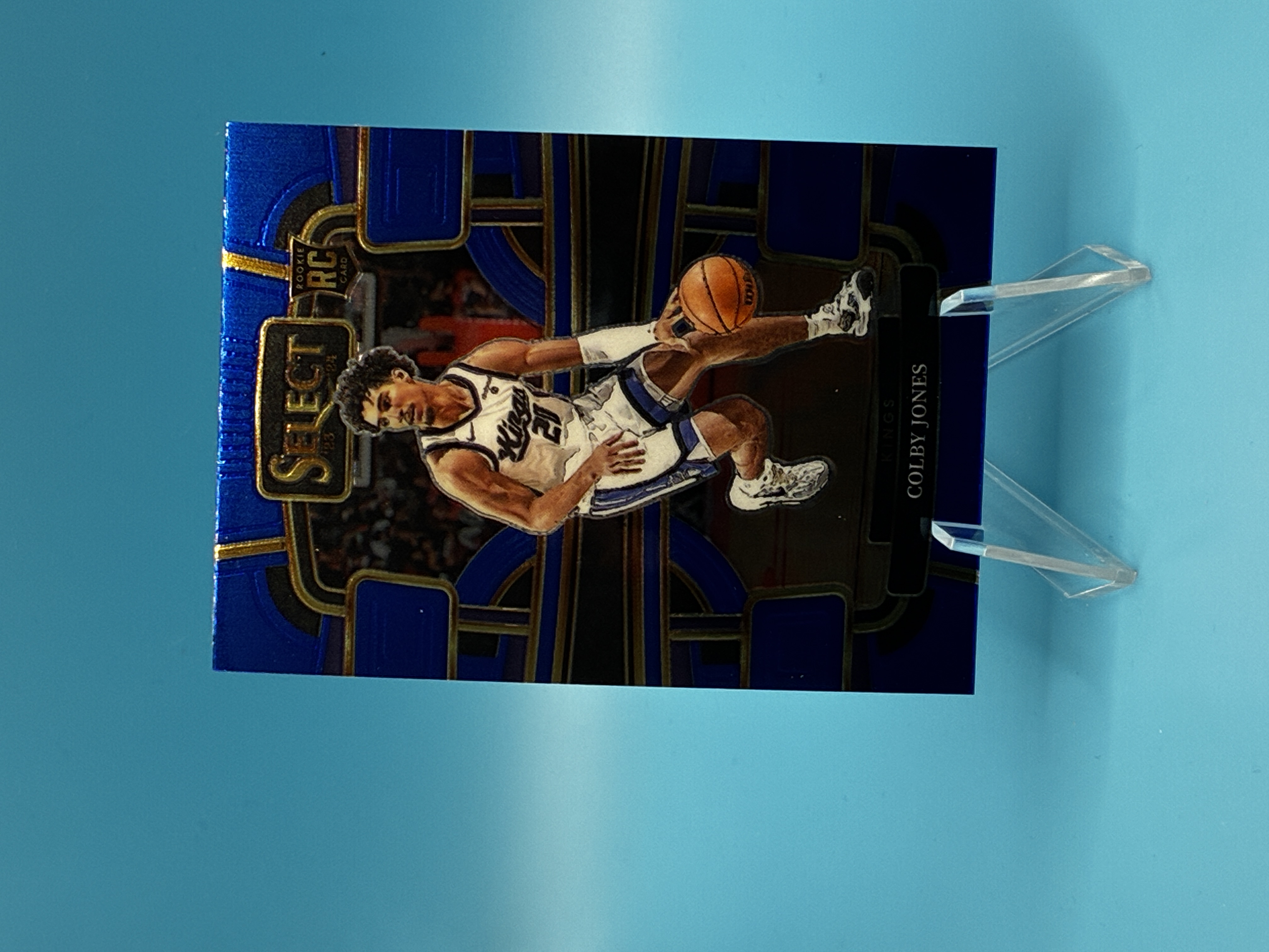 2023/2024 Panini Select Colby Jones Blue Concourse #83 Sacramento Kings – Vorderseite